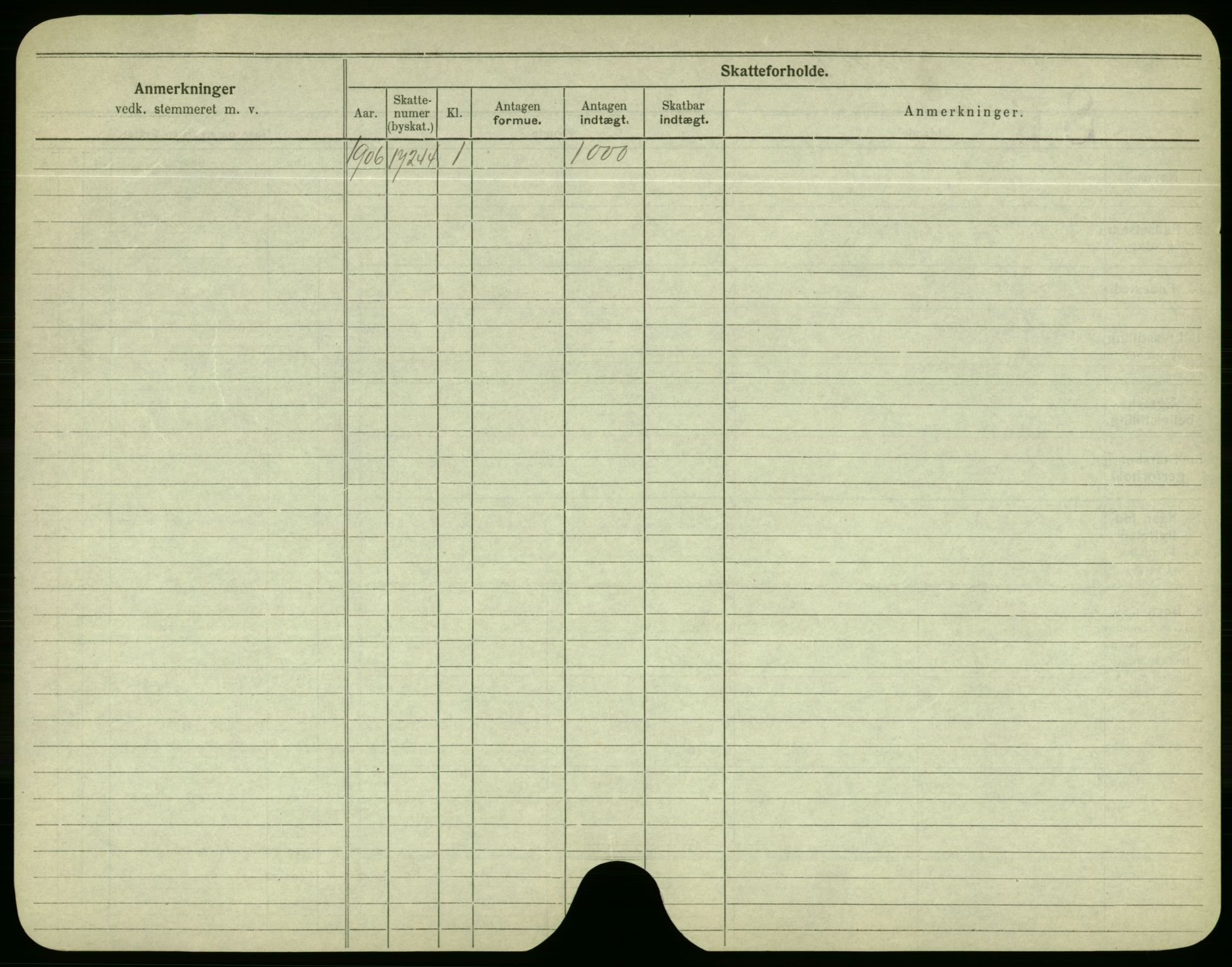 Oslo folkeregister, Registerkort, AV/SAO-A-11715/F/Fa/Fac/L0003: Menn, 1906-1914, p. 524b