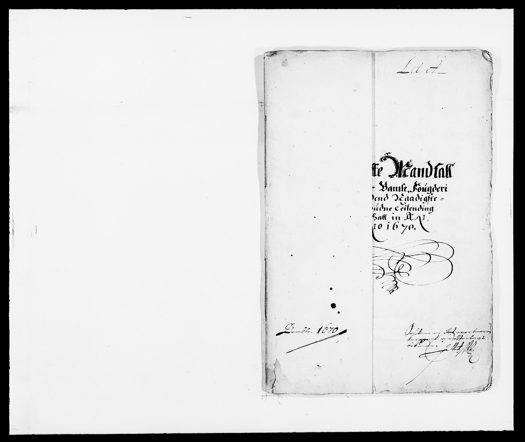 Rentekammeret inntil 1814, Reviderte regnskaper, Fogderegnskap, AV/RA-EA-4092/R34/L2041: Fogderegnskap Bamble, 1670-1672, p. 4