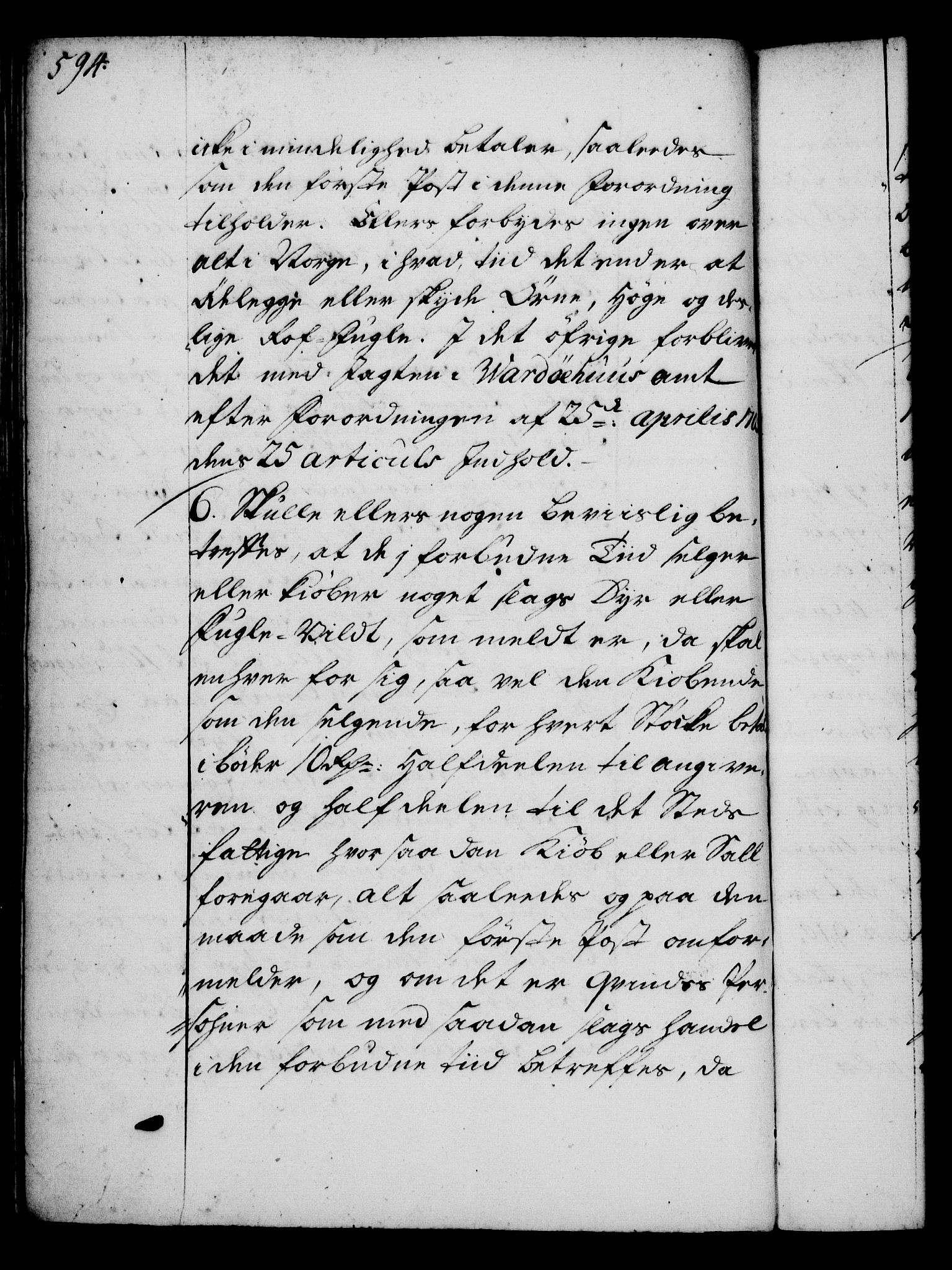 Rentekammeret, Kammerkanselliet, RA/EA-3111/G/Gg/Gga/L0003: Norsk ekspedisjonsprotokoll med register (merket RK 53.3), 1727-1734, p. 594