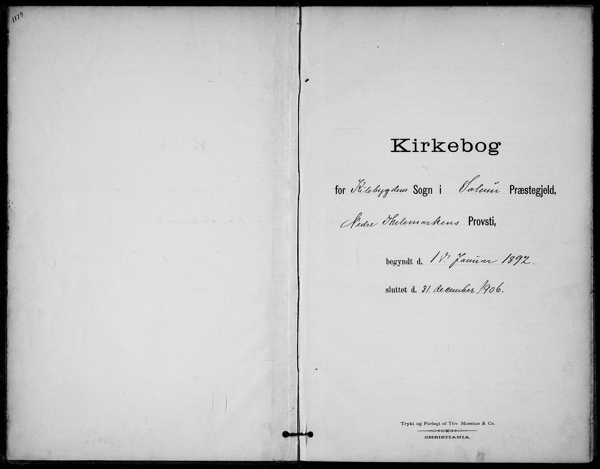 Solum kirkebøker, SAKO/A-306/F/Fc/L0002: Parish register (official) no. III 2, 1892-1906