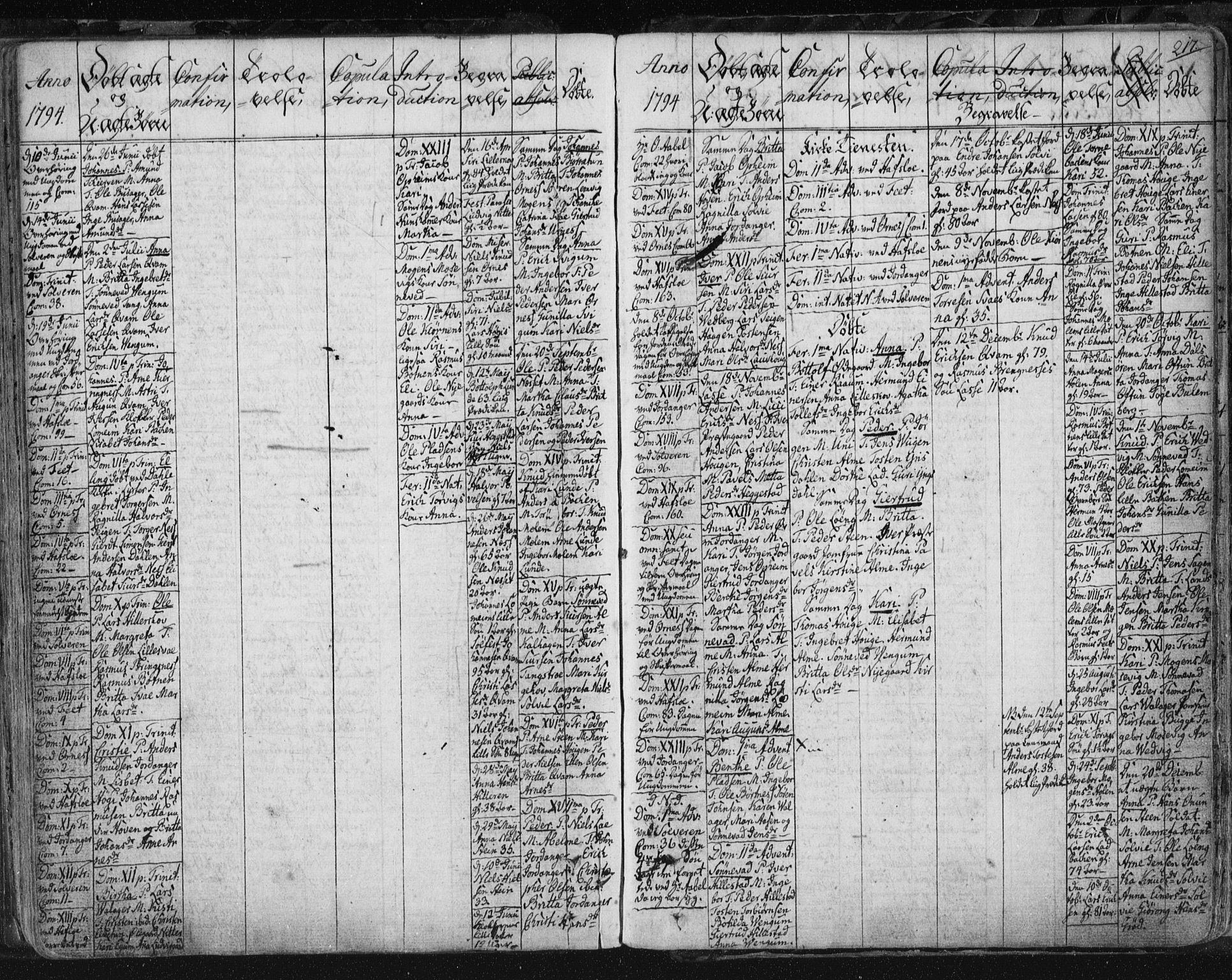 Hafslo sokneprestembete, AV/SAB-A-80301/H/Haa/Haaa/L0002: Parish register (official) no. A 2, 1755-1806, p. 217