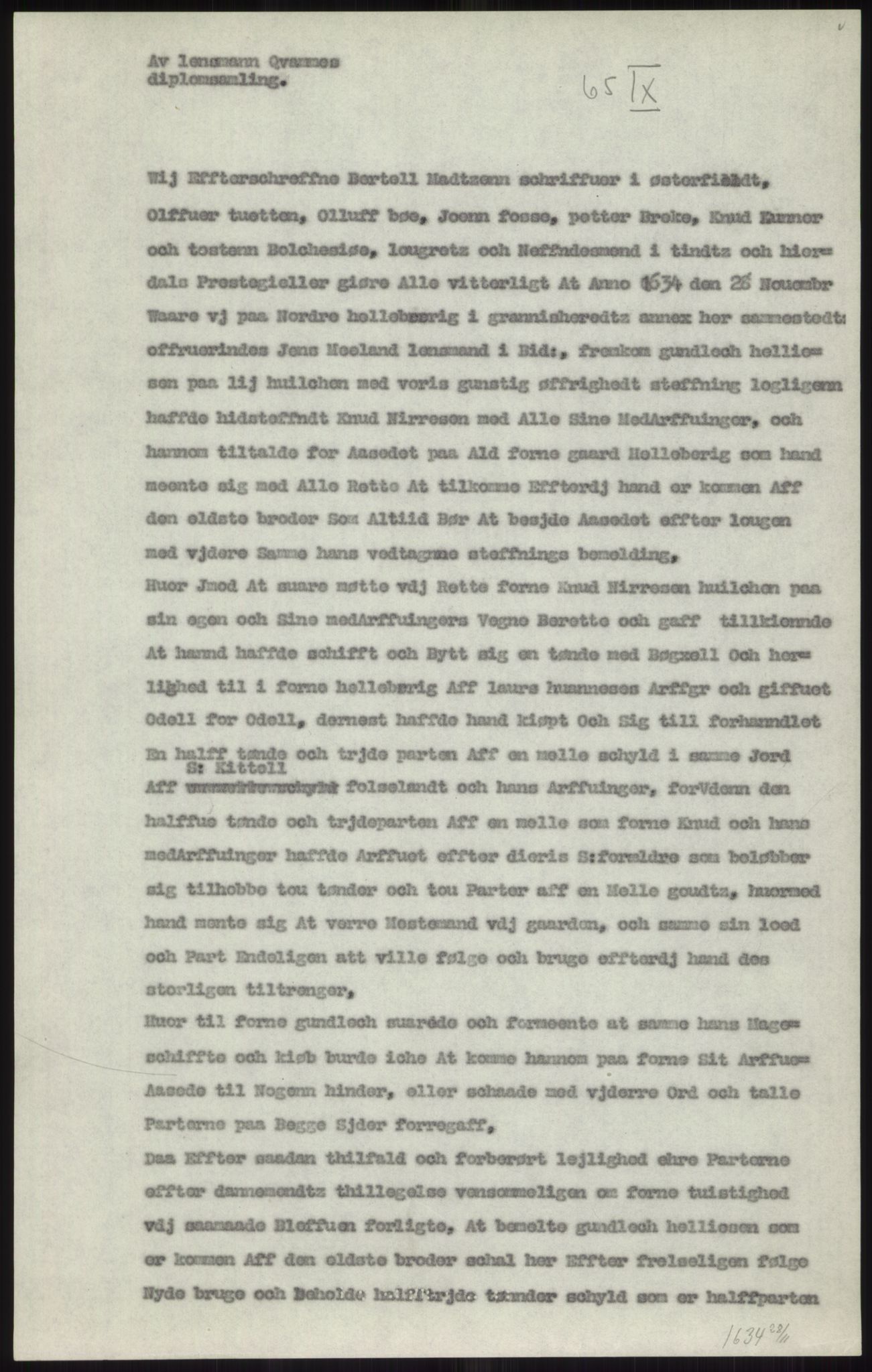 Samlinger til kildeutgivelse, Diplomavskriftsamlingen, AV/RA-EA-4053/H/Ha, p. 1949