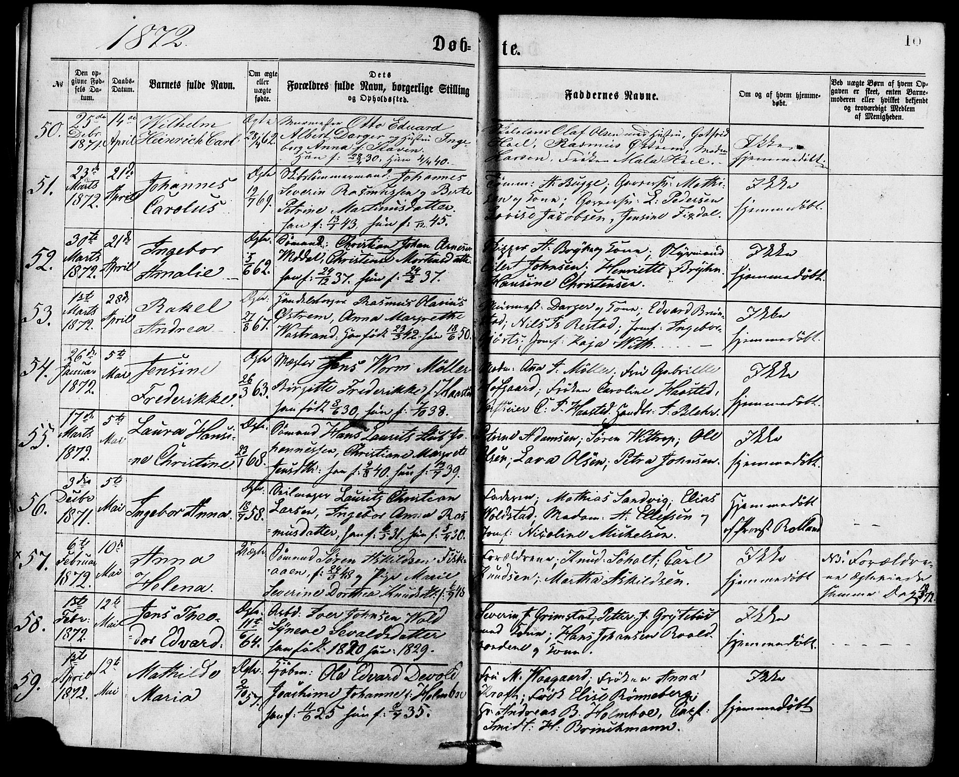 Ministerialprotokoller, klokkerbøker og fødselsregistre - Møre og Romsdal, SAT/A-1454/529/L0453: Parish register (official) no. 529A03, 1872-1877, p. 10