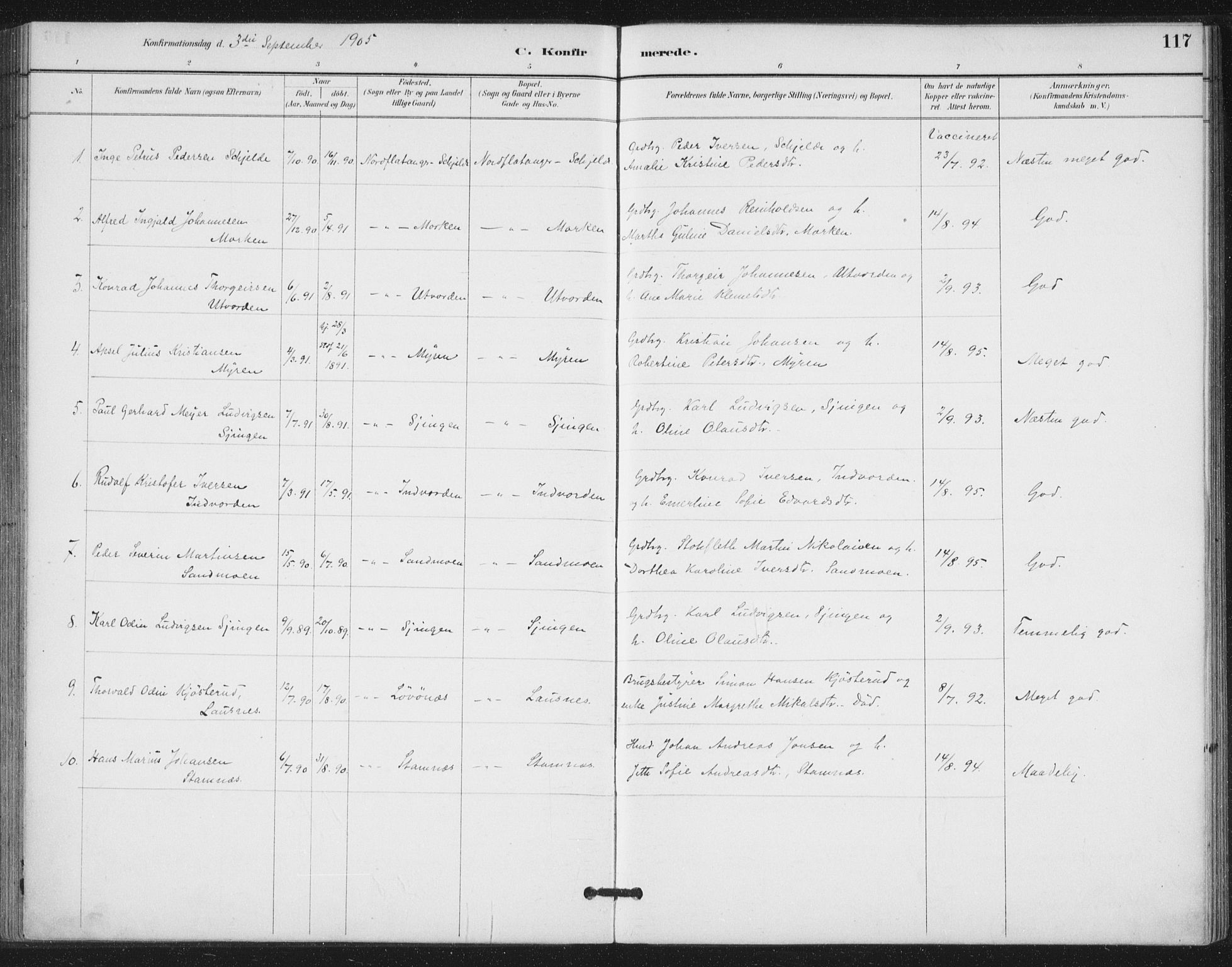 Ministerialprotokoller, klokkerbøker og fødselsregistre - Nord-Trøndelag, SAT/A-1458/772/L0603: Parish register (official) no. 772A01, 1885-1912, p. 117
