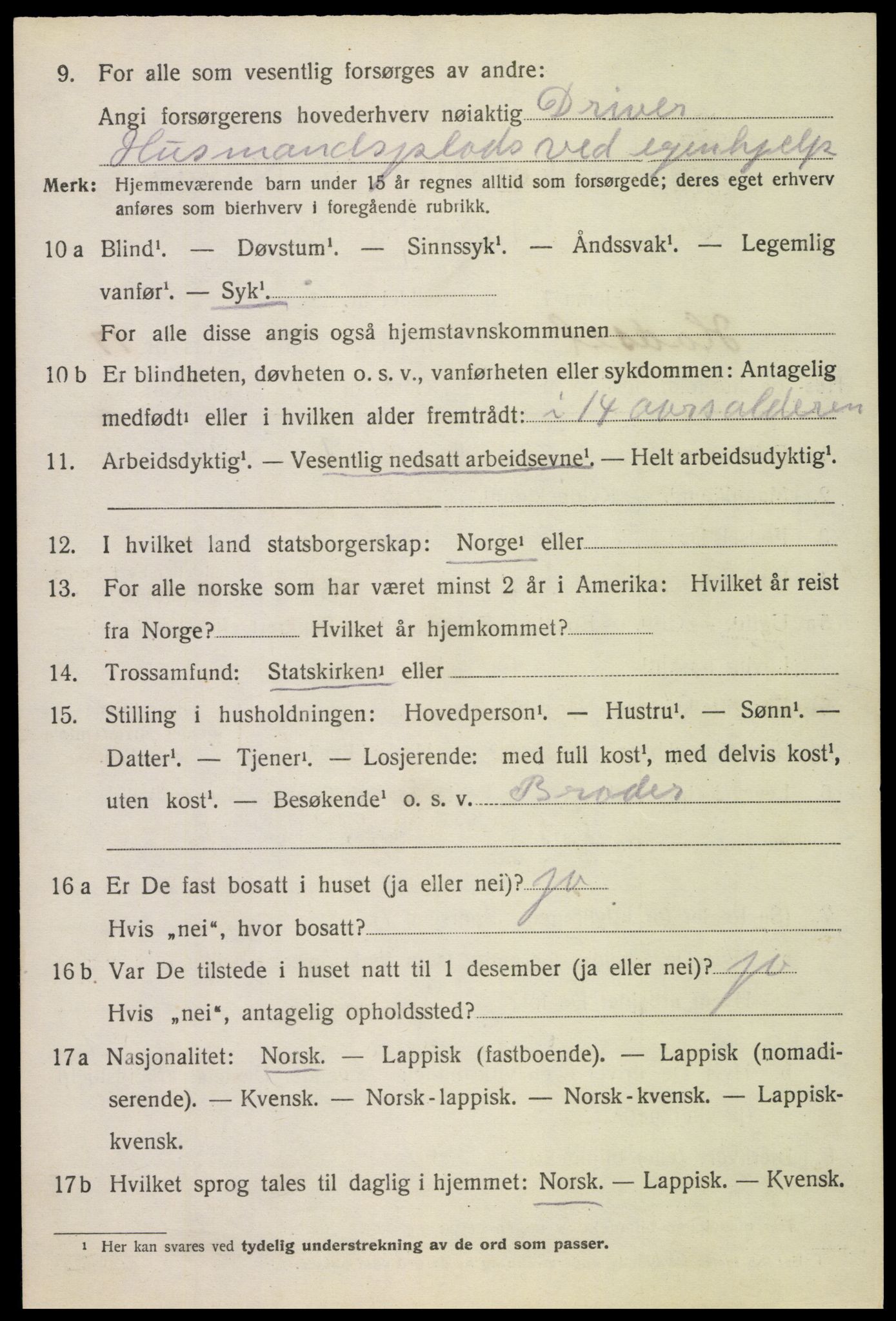 SAT, 1920 census for Hadsel, 1920, p. 15753
