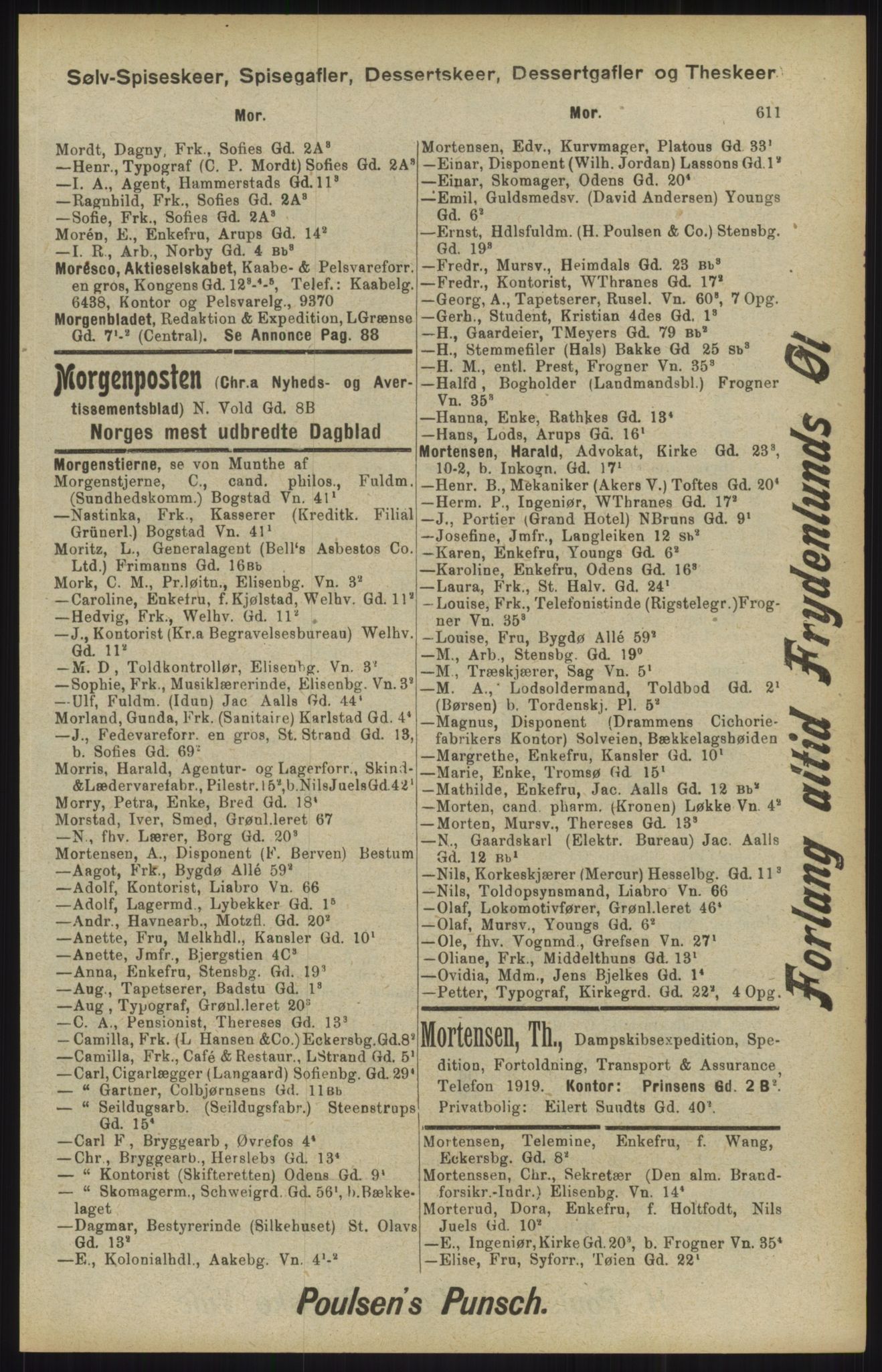 Kristiania/Oslo adressebok, PUBL/-, 1904, p. 615