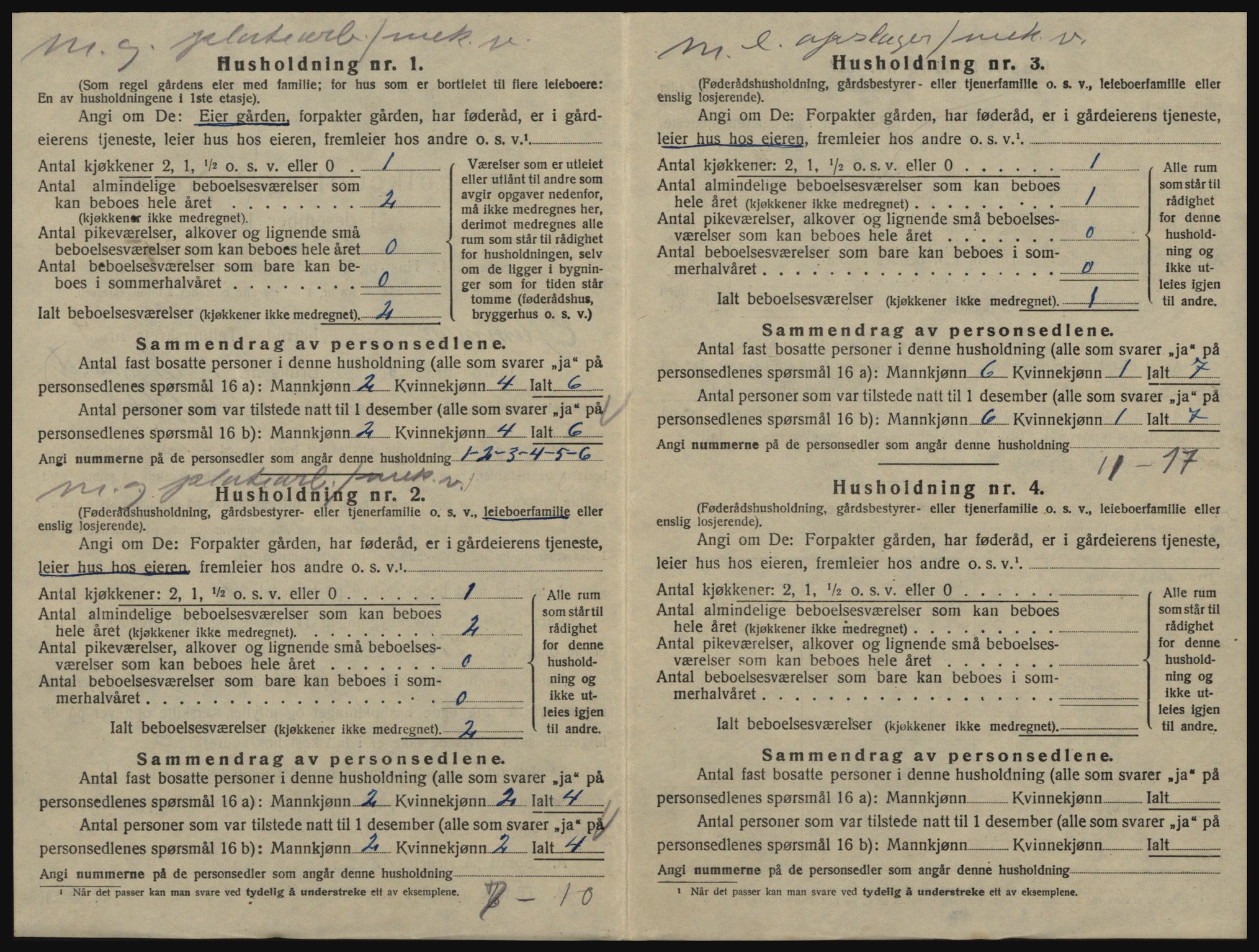 SAO, 1920 census for Glemmen, 1920, p. 1508