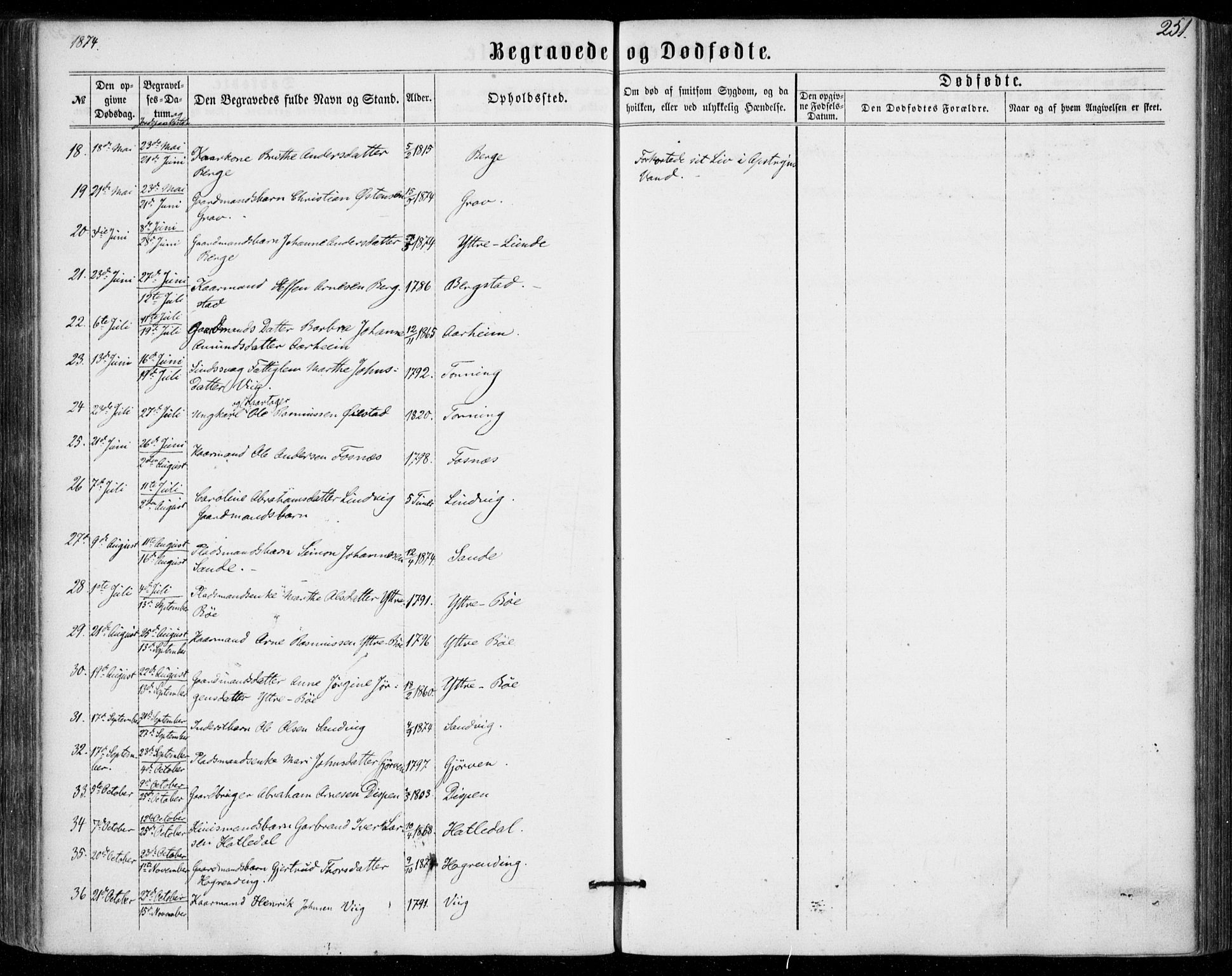 Stryn Sokneprestembete, SAB/A-82501: Parish register (official) no. A 3, 1862-1877, p. 251