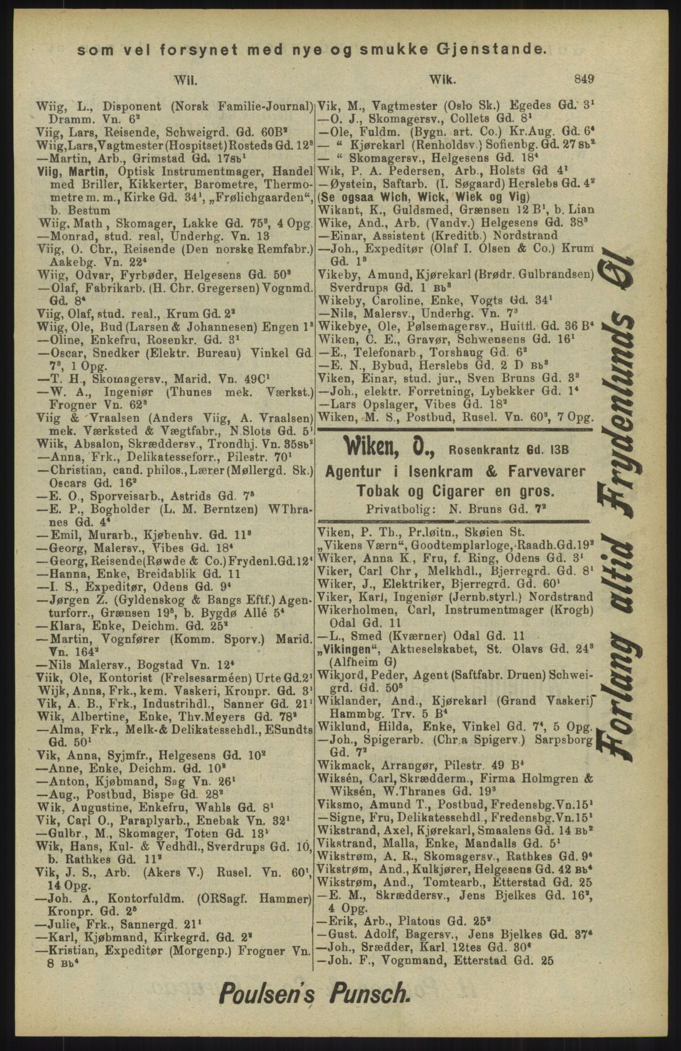 Kristiania/Oslo adressebok, PUBL/-, 1904, p. 849