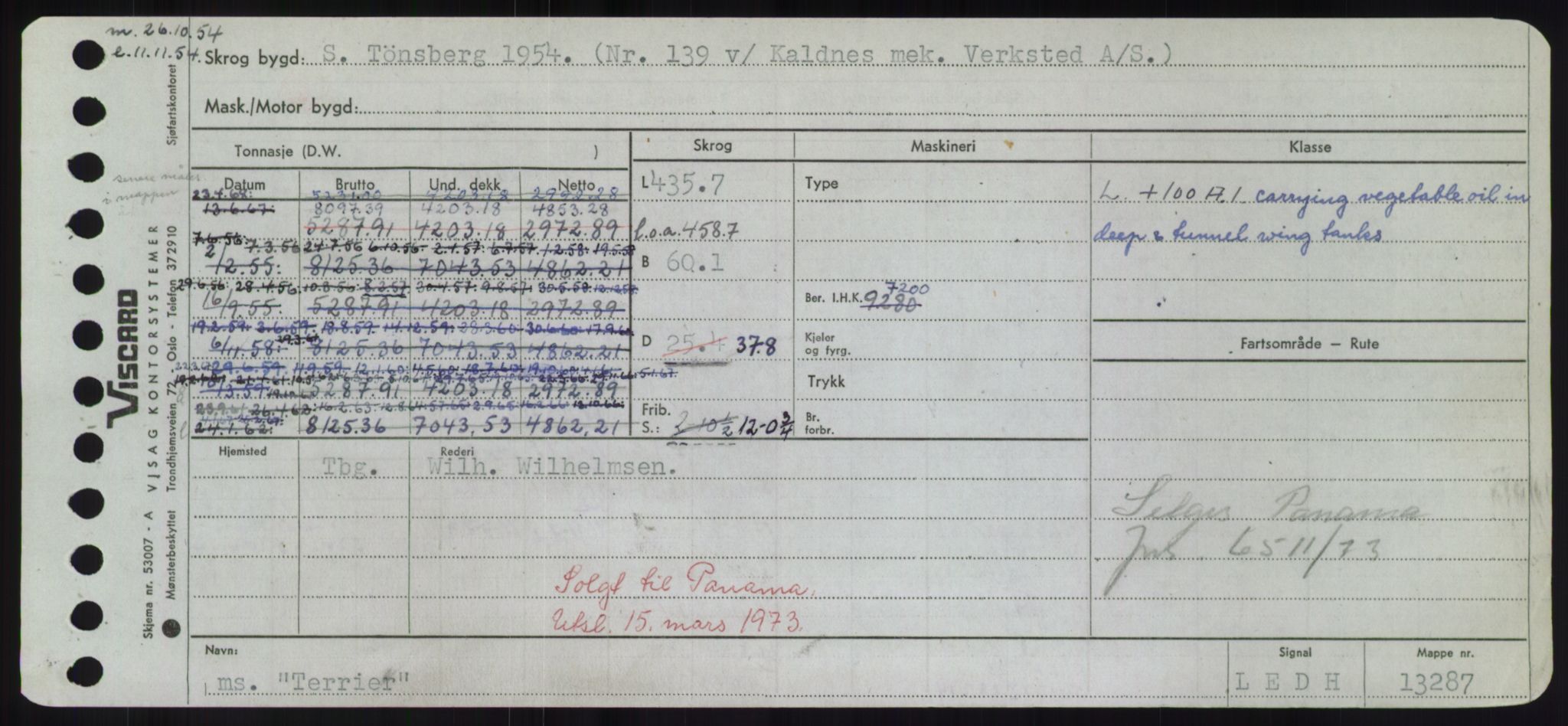 Sjøfartsdirektoratet med forløpere, Skipsmålingen, RA/S-1627/H/Hd/L0038: Fartøy, T-Th, p. 507