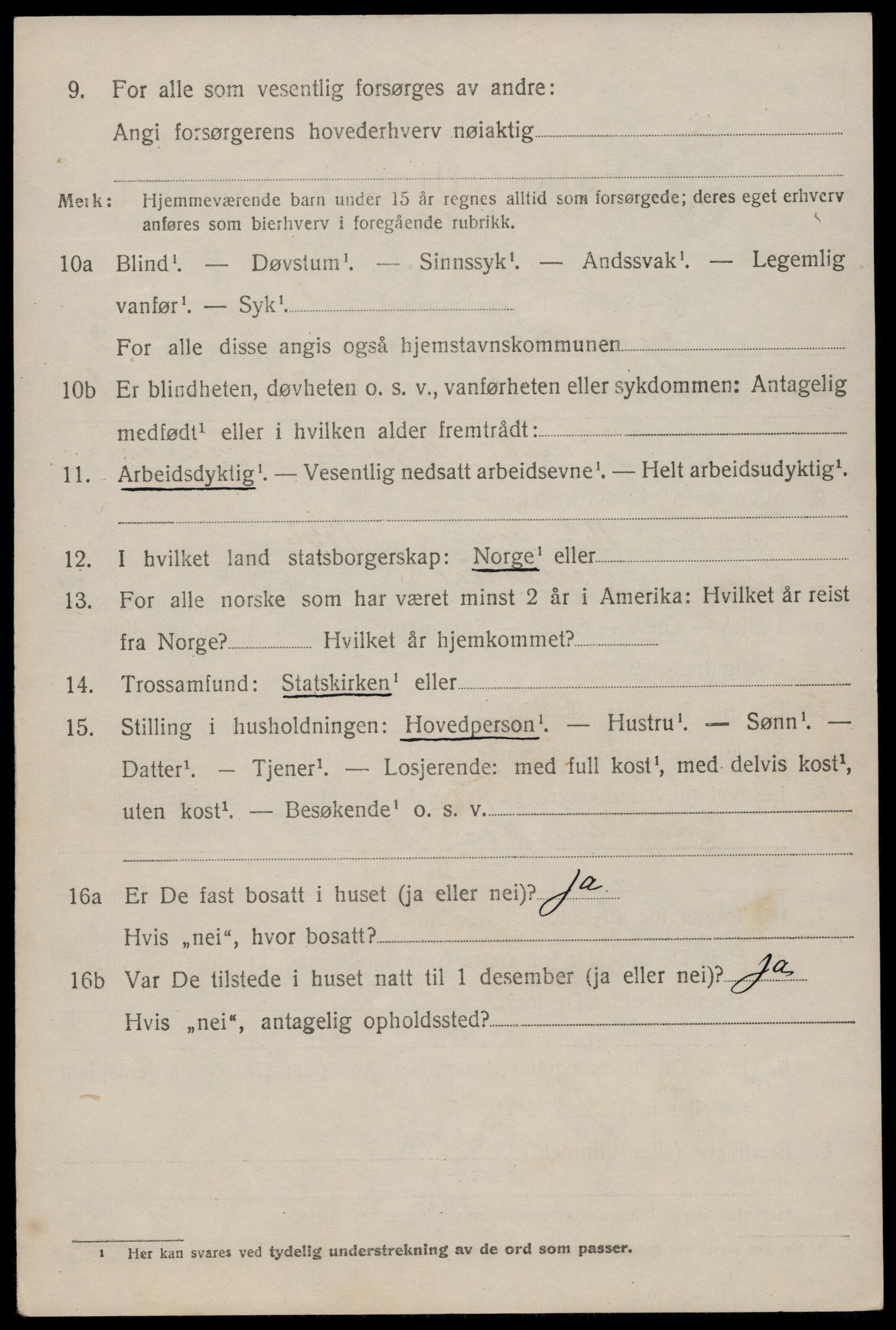 SAKO, 1920 census for Fyresdal, 1920, p. 1314