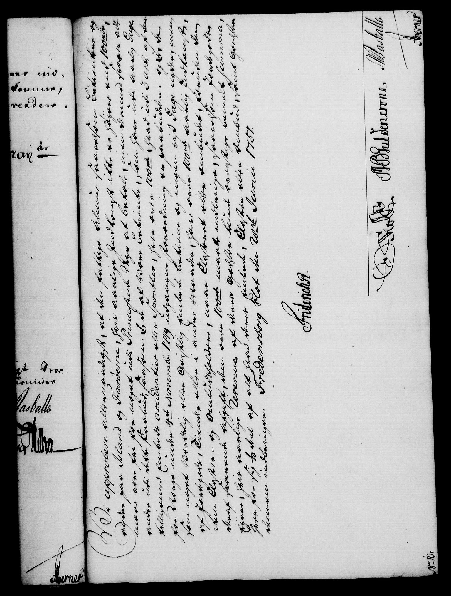 Rentekammeret, Kammerkanselliet, RA/EA-3111/G/Gf/Gfa/L0033: Norsk relasjons- og resolusjonsprotokoll (merket RK 52.33), 1751, p. 317