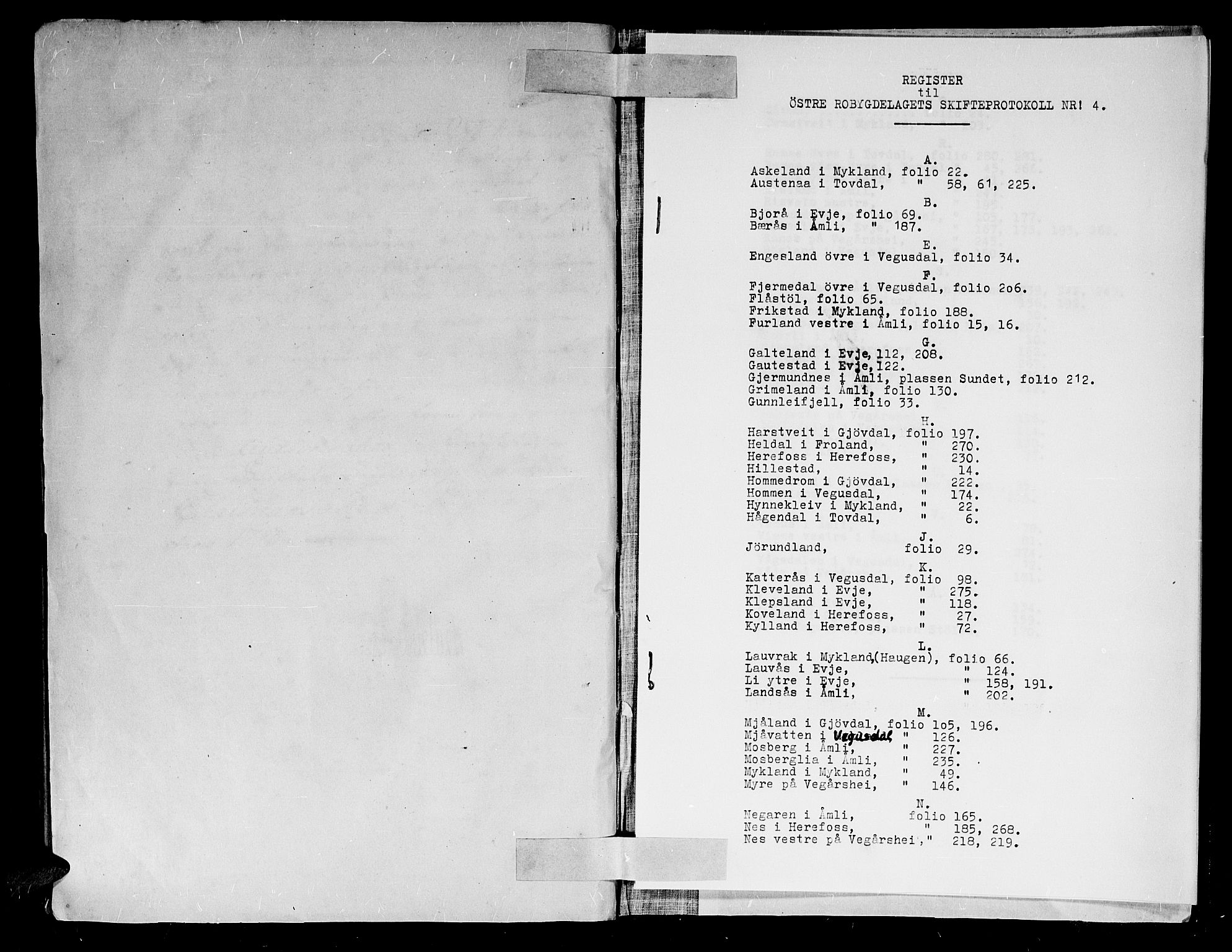 Østre Råbyggelag sorenskriveri, AV/SAK-1221-0016/H/Hc/L0004: Skifteprotokoll nr 4 med register, 1712-1715