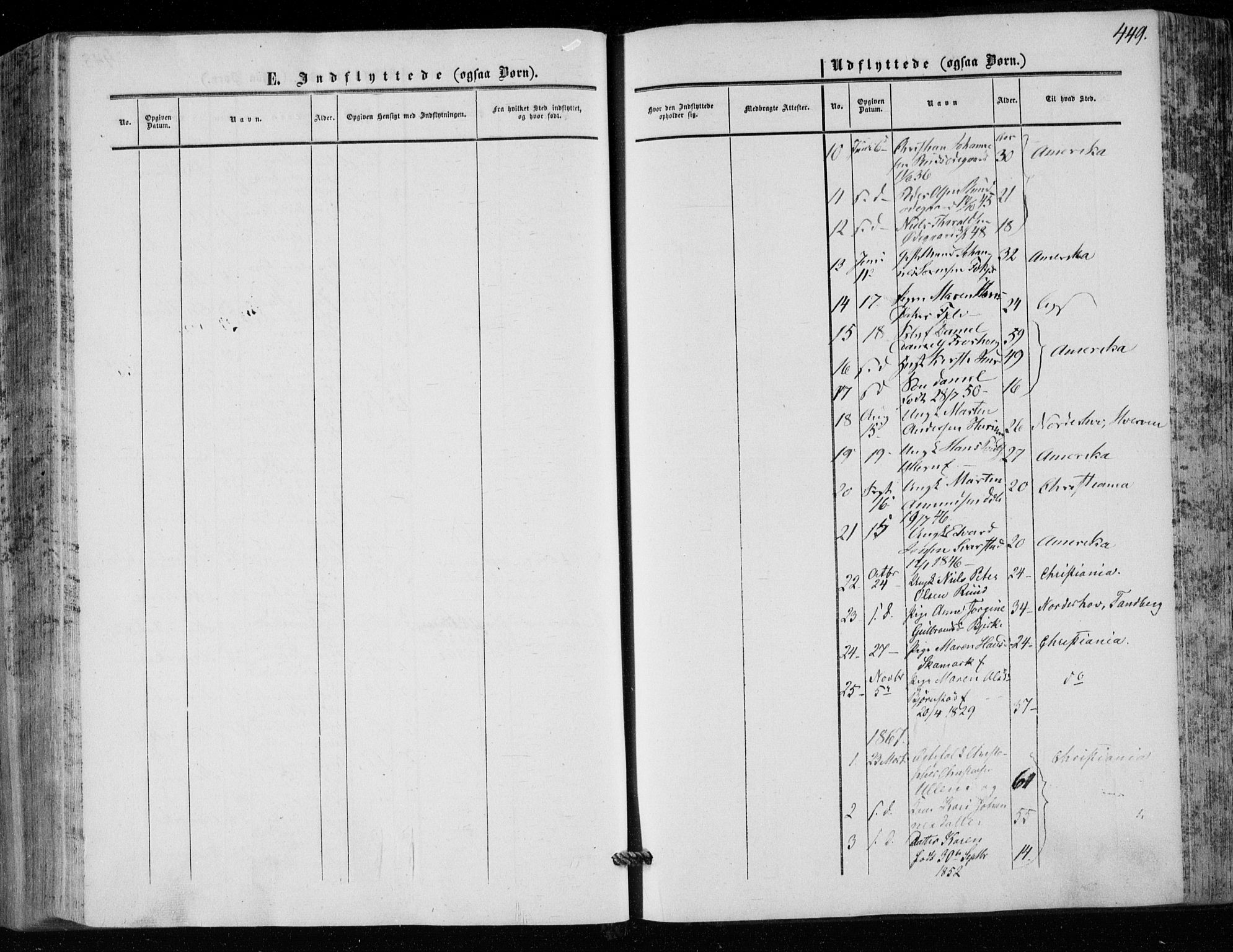 Hole kirkebøker, SAKO/A-228/F/Fa/L0006: Parish register (official) no. I 6, 1852-1872, p. 449