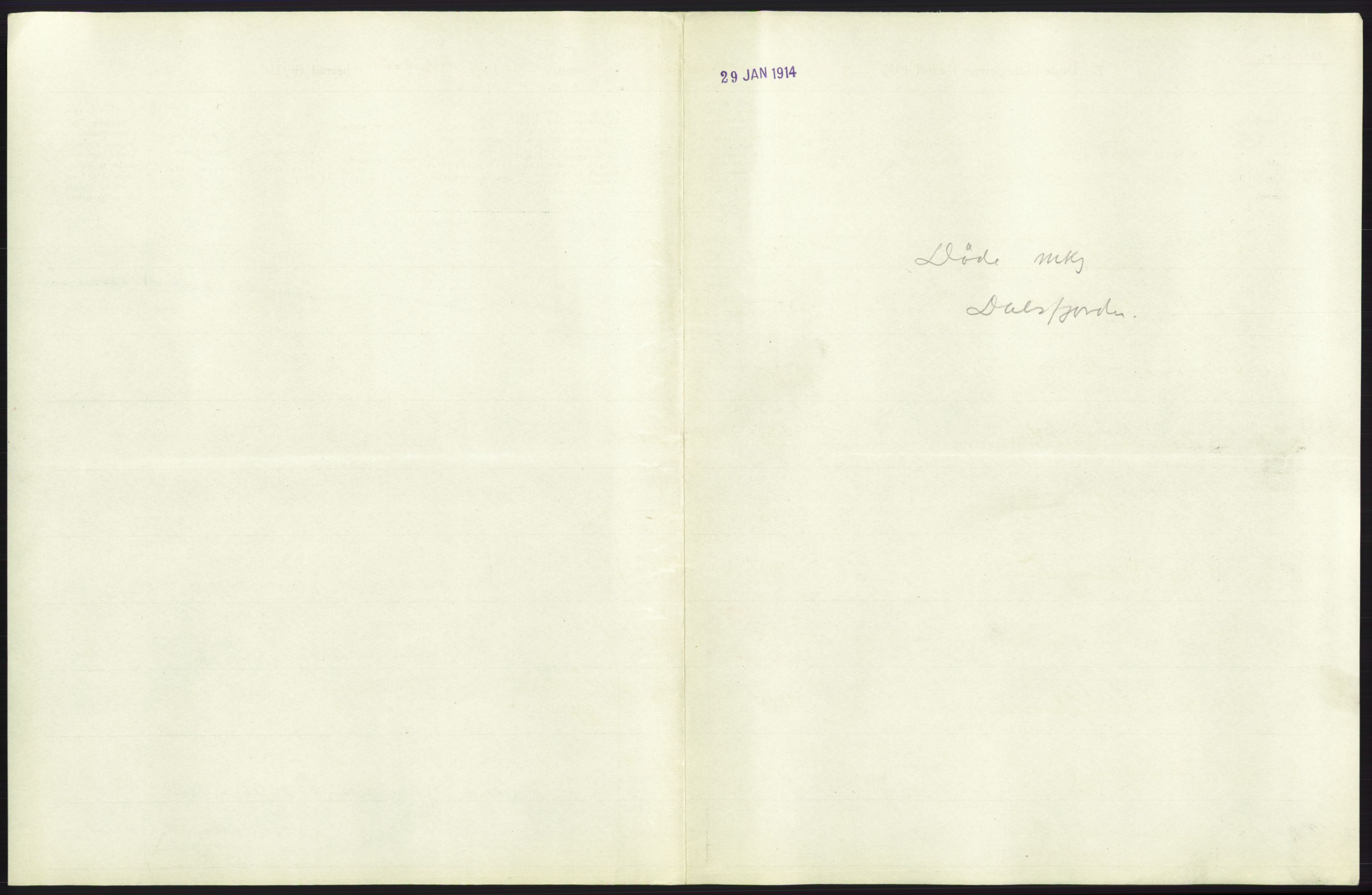 Statistisk sentralbyrå, Sosiodemografiske emner, Befolkning, AV/RA-S-2228/D/Df/Dfb/Dfbc/L0037: Romsdals amt: Døde. Bygder og byer., 1913, p. 13