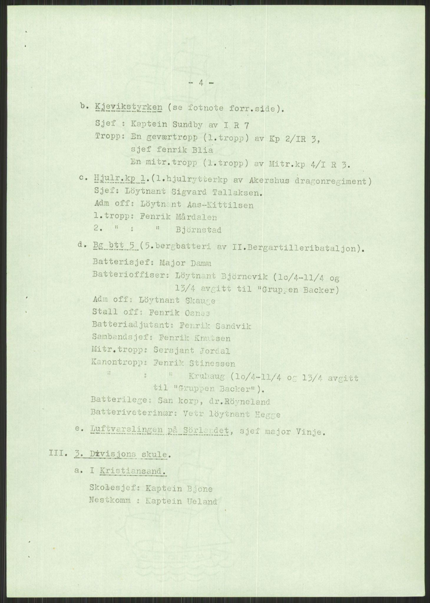 Forsvaret, Forsvarets krigshistoriske avdeling, AV/RA-RAFA-2017/Y/Yb/L0086: II-C-11-300  -  3. Divisjon., 1946-1955, p. 177