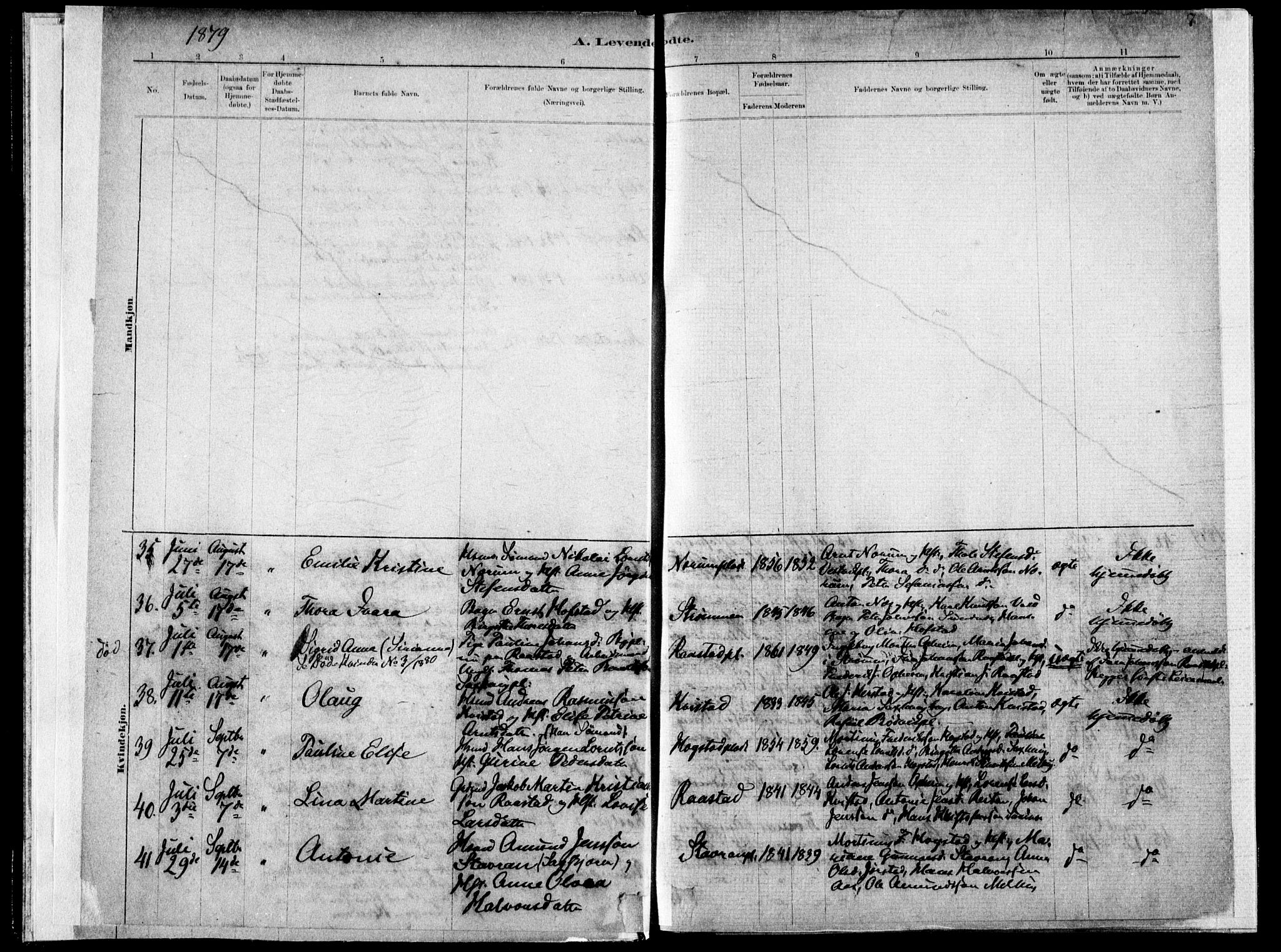 Ministerialprotokoller, klokkerbøker og fødselsregistre - Nord-Trøndelag, AV/SAT-A-1458/730/L0285: Parish register (official) no. 730A10, 1879-1914, p. 7