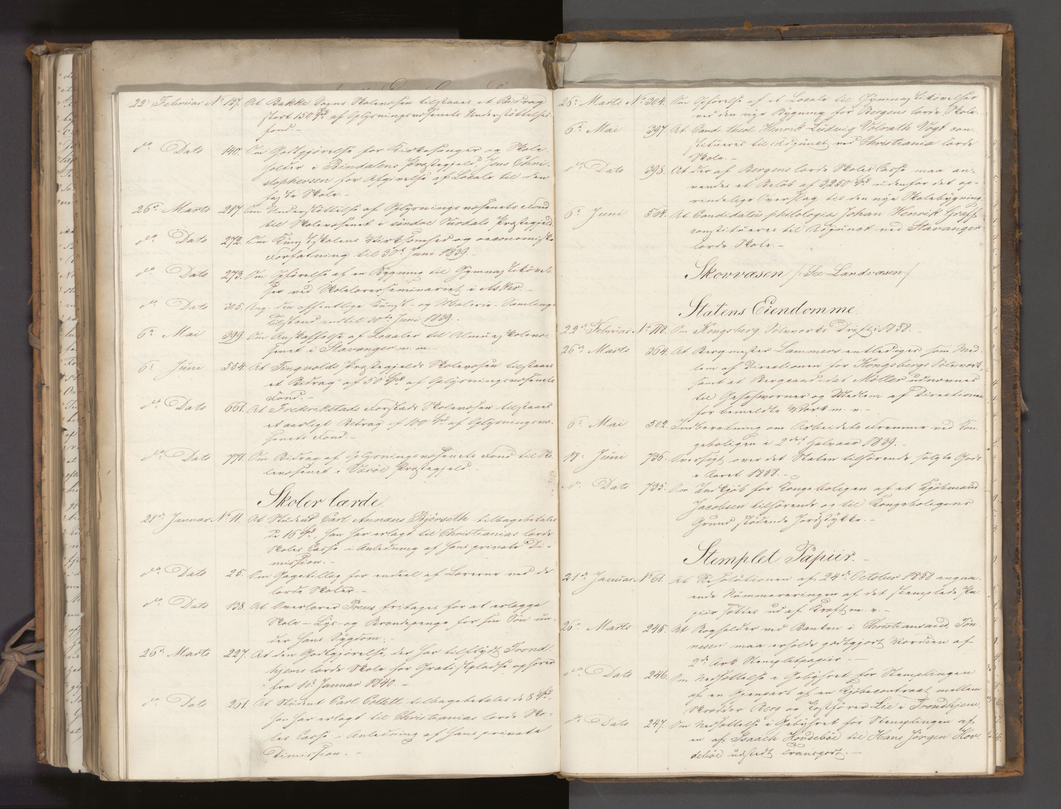 Statsrådssekretariatet, AV/RA-S-1001/A/Ab/L0051: Kgl. res. nr. 1-814, 1. halvår, 1840