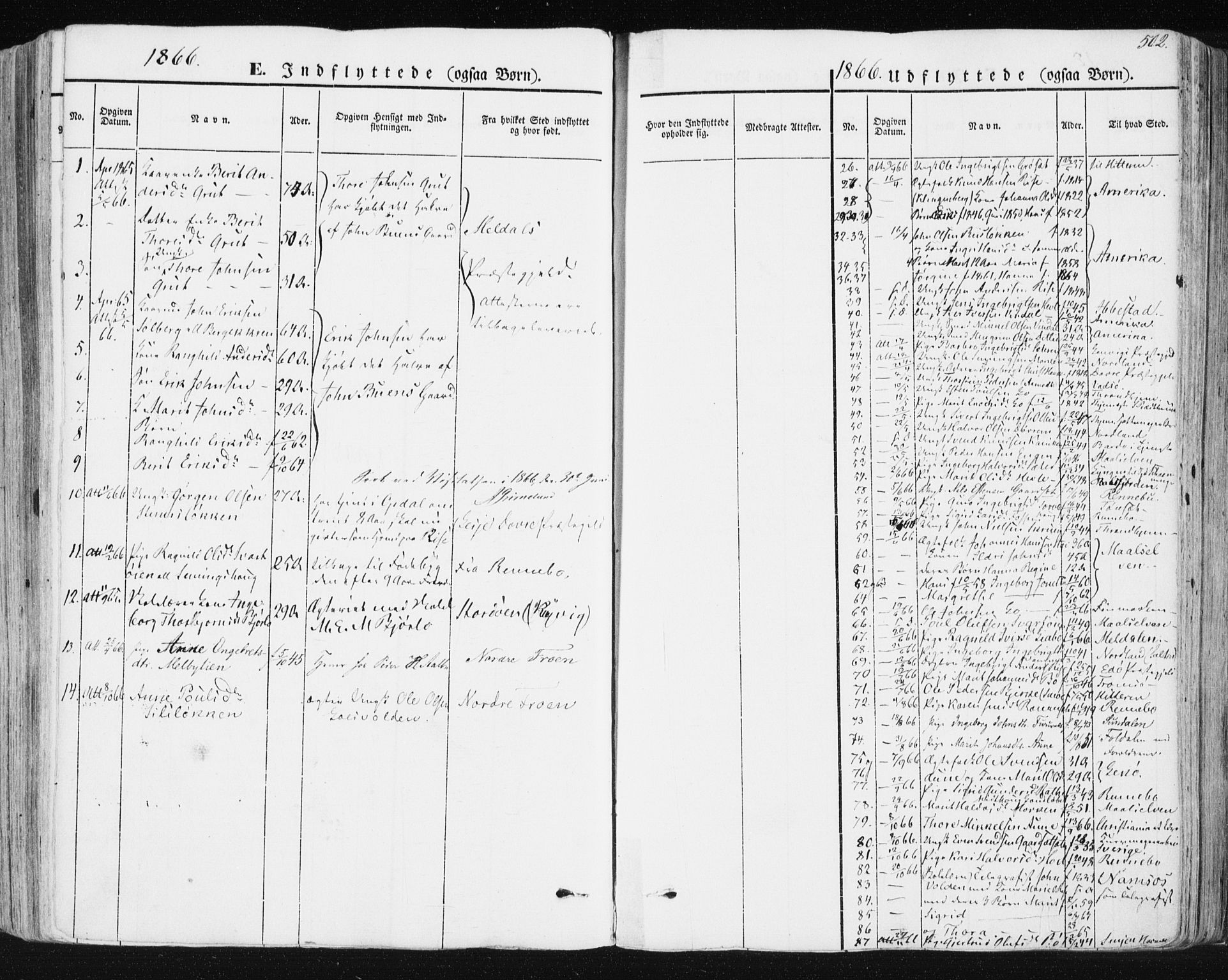 Ministerialprotokoller, klokkerbøker og fødselsregistre - Sør-Trøndelag, AV/SAT-A-1456/678/L0899: Parish register (official) no. 678A08, 1848-1872, p. 502