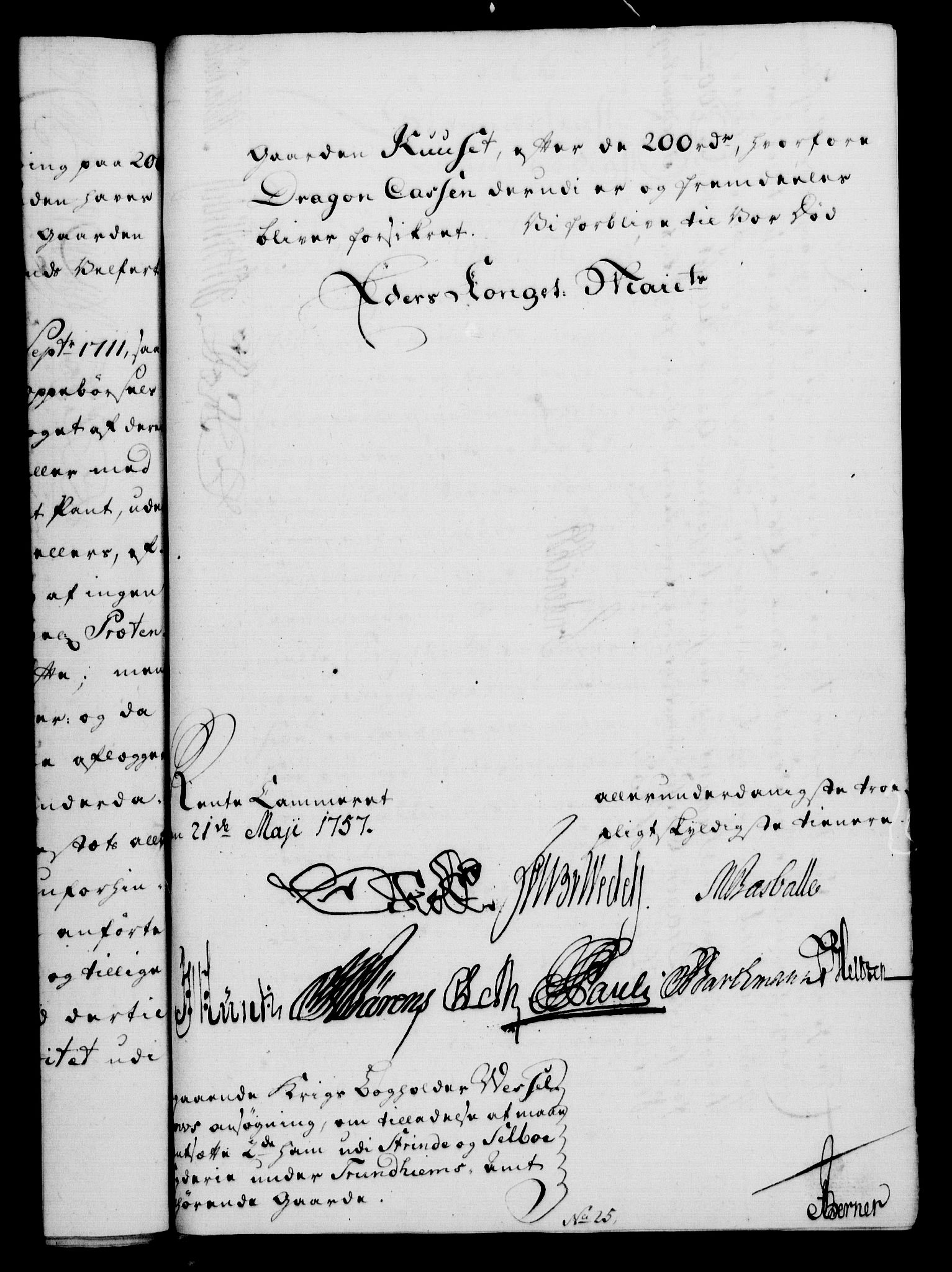 Rentekammeret, Kammerkanselliet, RA/EA-3111/G/Gf/Gfa/L0039: Norsk relasjons- og resolusjonsprotokoll (merket RK 52.39), 1757, p. 396