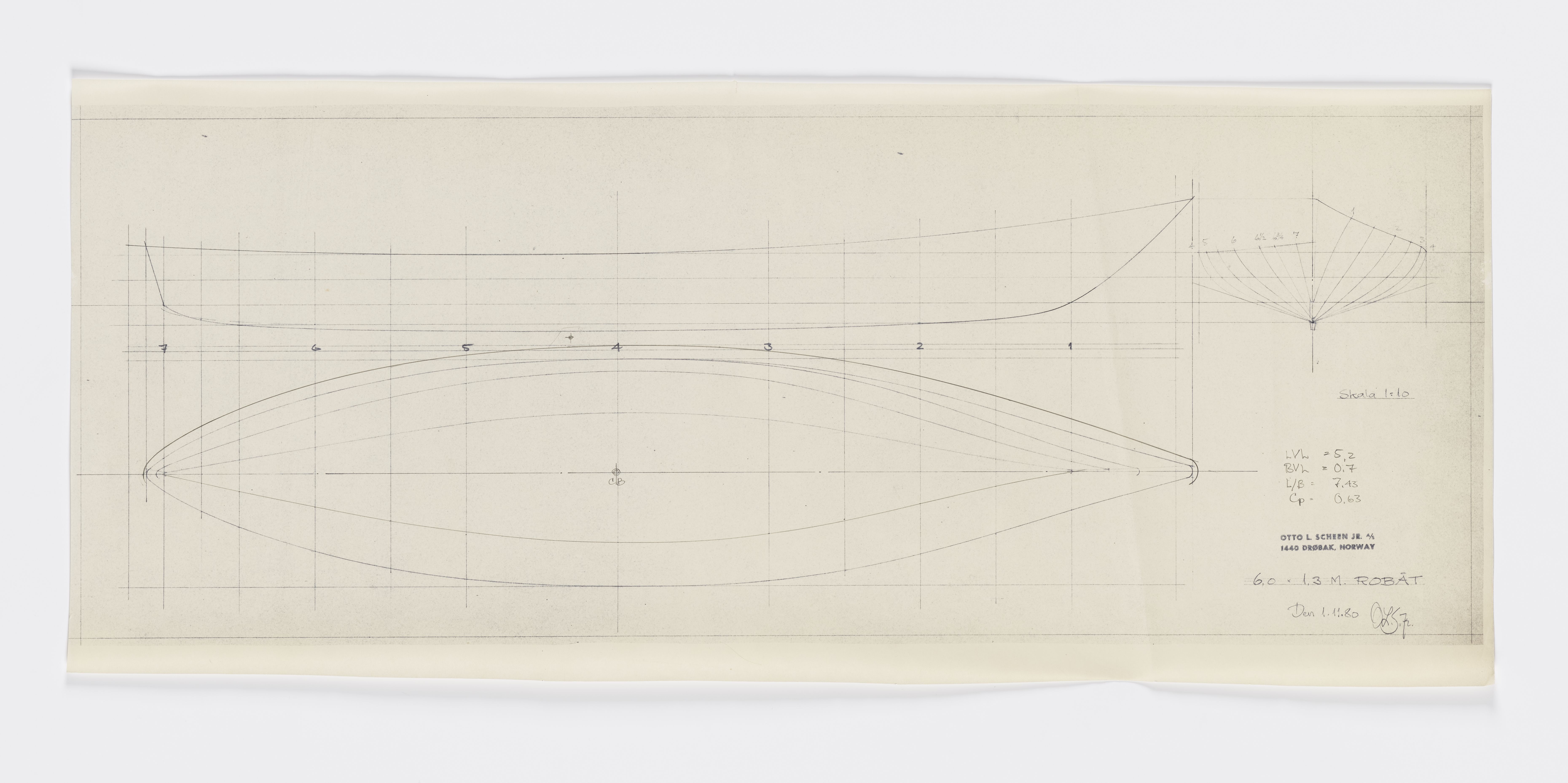 Furuholmen & Scheen, AFM/OM-1003/T/Ta/L0023/0002: Robåt / Scheen, 1980