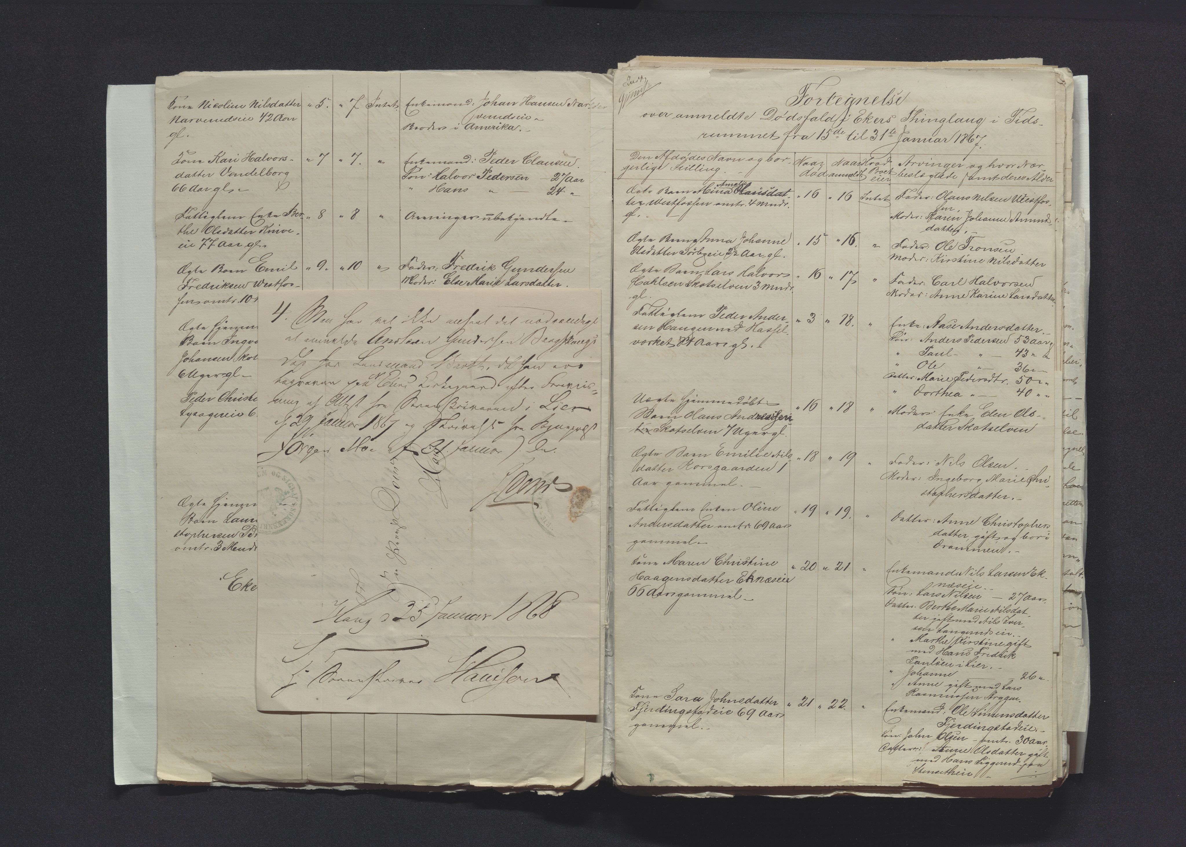 Eiker, Modum og Sigdal sorenskriveri, AV/SAKO-A-123/H/Ha/Hab/L0012: Dødsfallsmeldinger, 1866-1869, p. 178