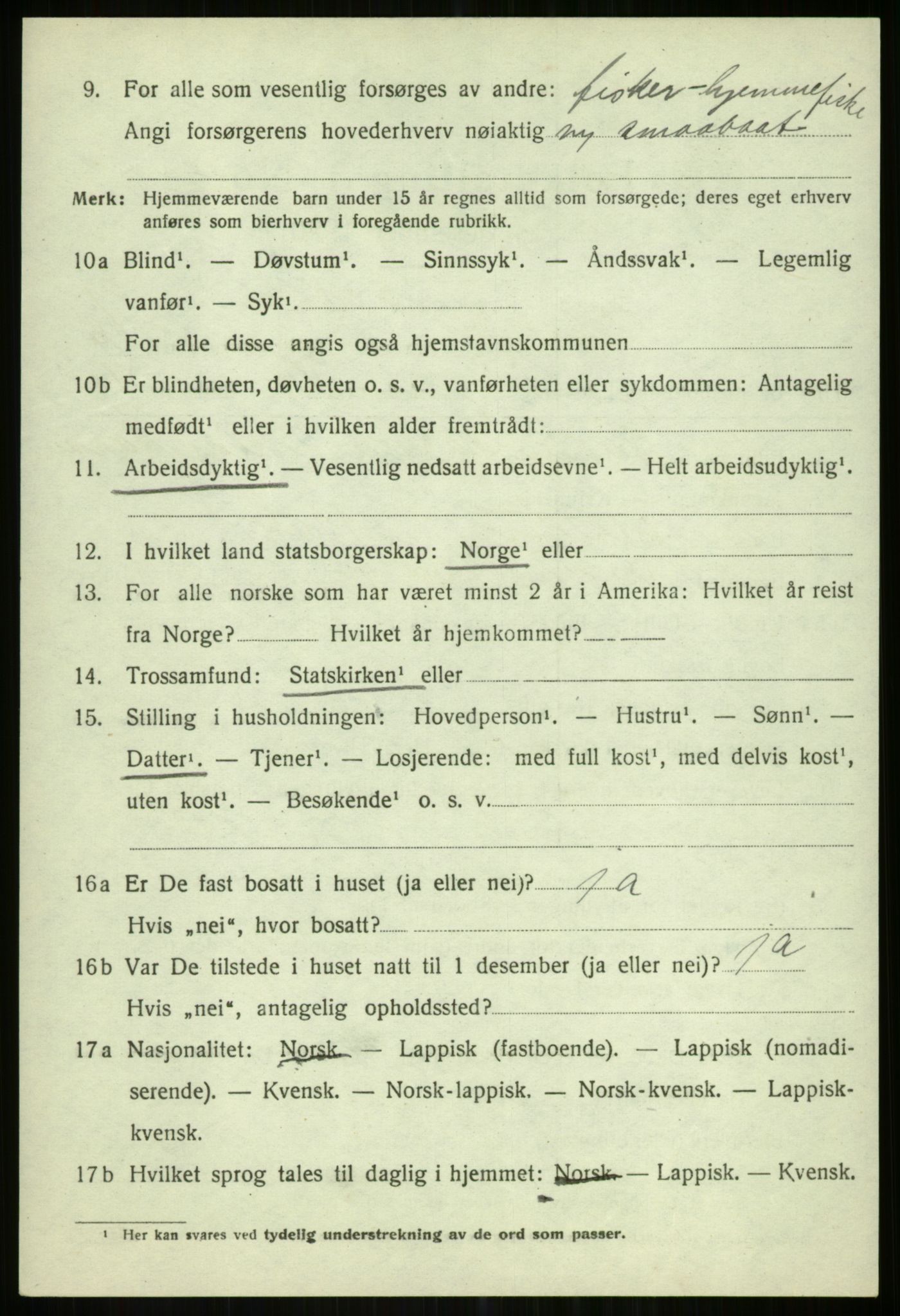 SATØ, 1920 census for Karlsøy, 1920, p. 5402