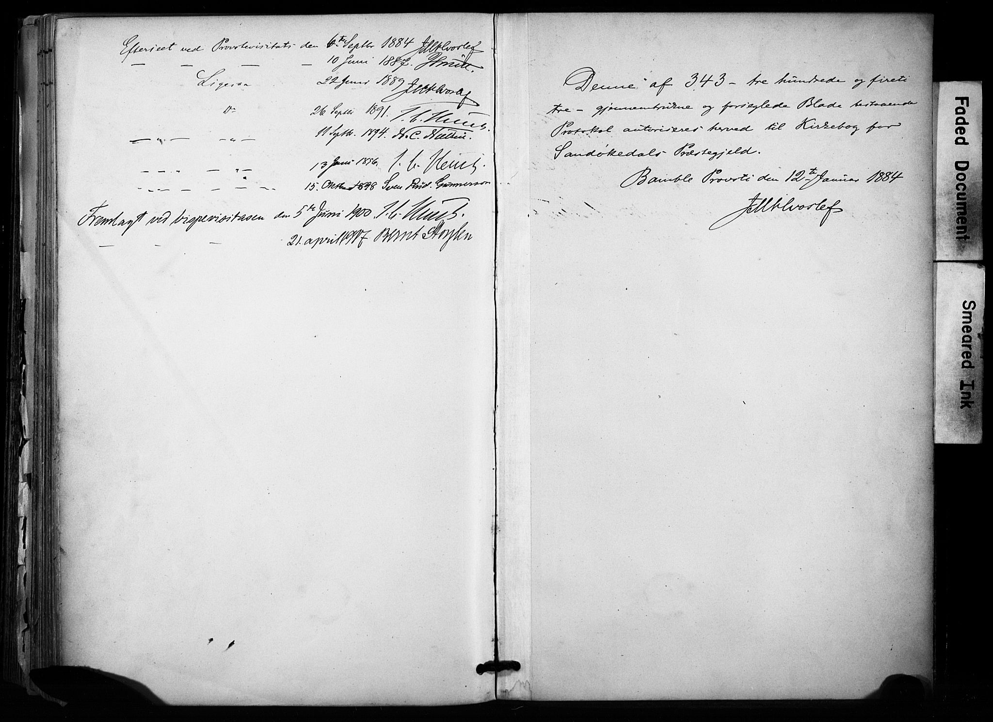 Sannidal kirkebøker, SAKO/A-296/F/Fa/L0015: Parish register (official) no. 15, 1884-1899