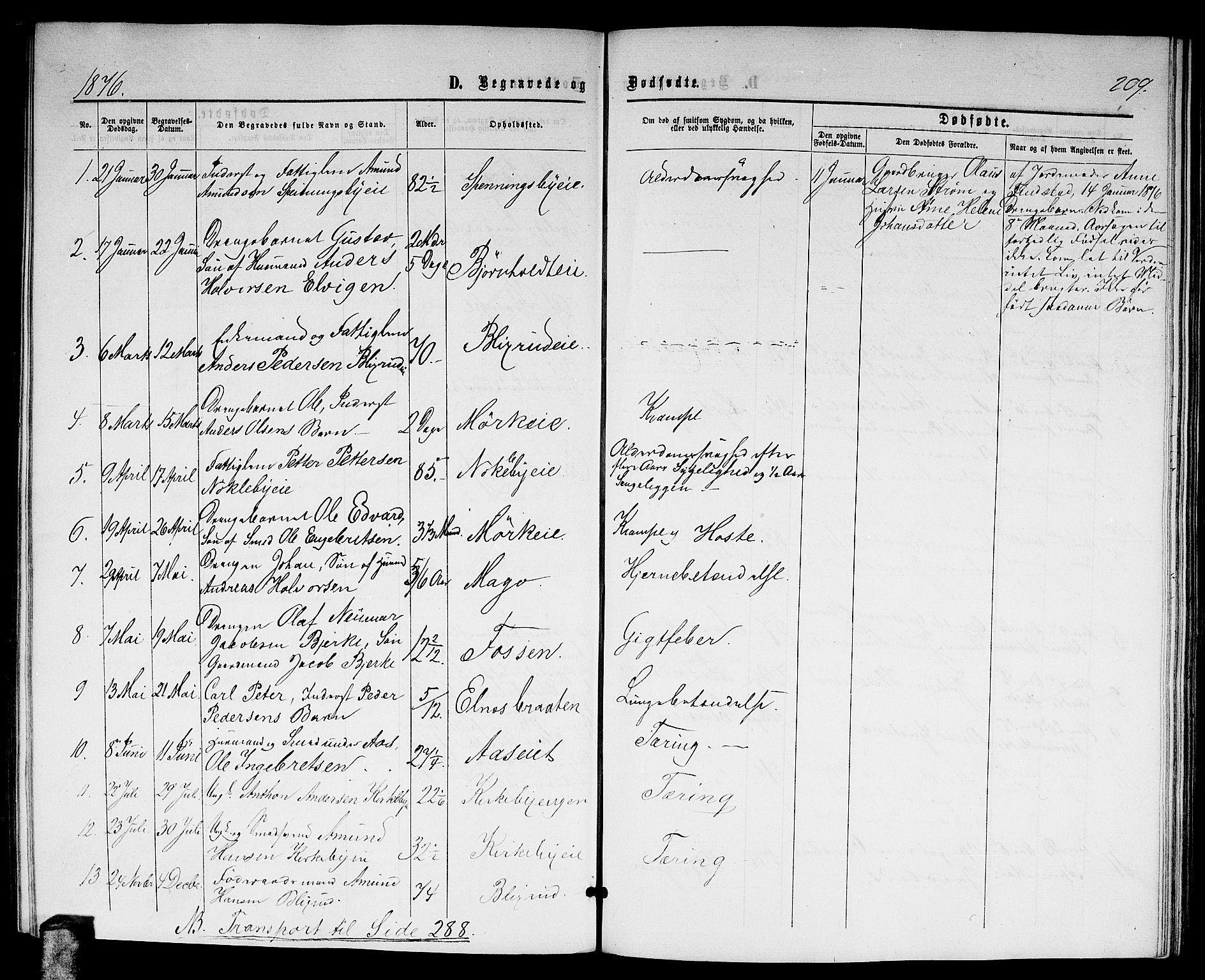 Nittedal prestekontor Kirkebøker, SAO/A-10365a/G/Gb/L0001: Parish register (copy) no. II 1, 1859-1878, p. 209