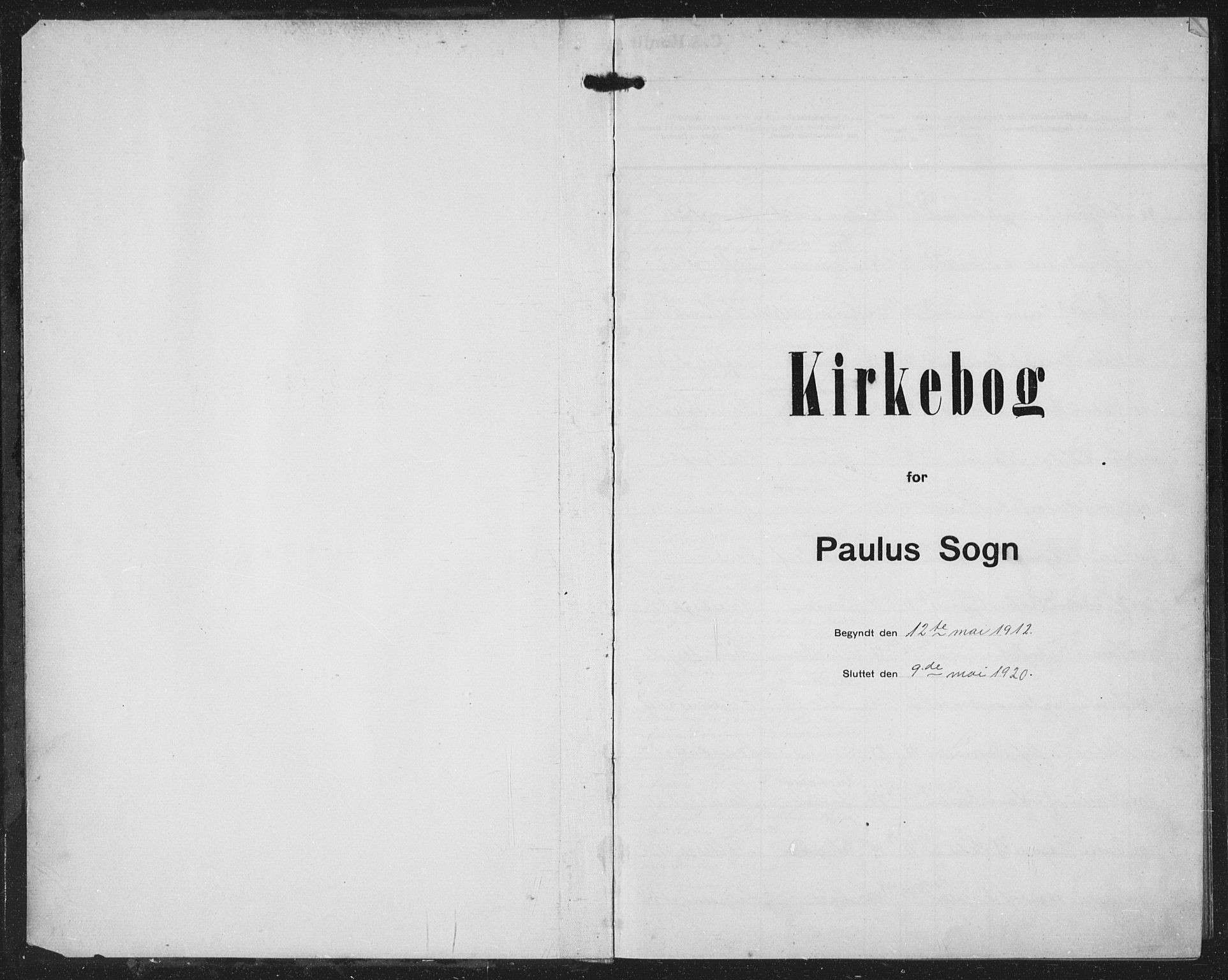 Paulus prestekontor Kirkebøker, AV/SAO-A-10871/F/Fa/L0022: Parish register (official) no. 22, 1912-1920