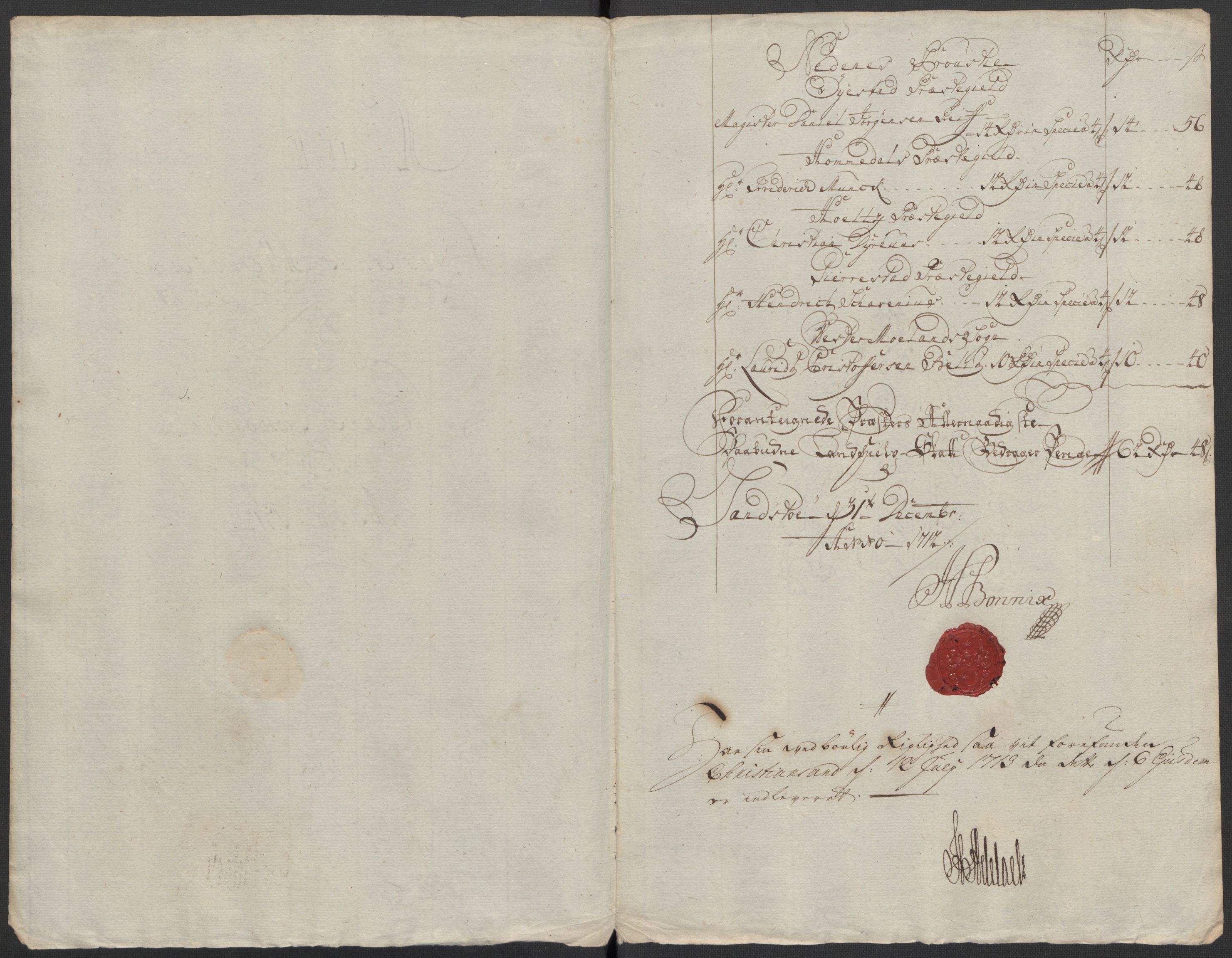 Rentekammeret inntil 1814, Reviderte regnskaper, Fogderegnskap, AV/RA-EA-4092/R39/L2320: Fogderegnskap Nedenes, 1712, p. 210