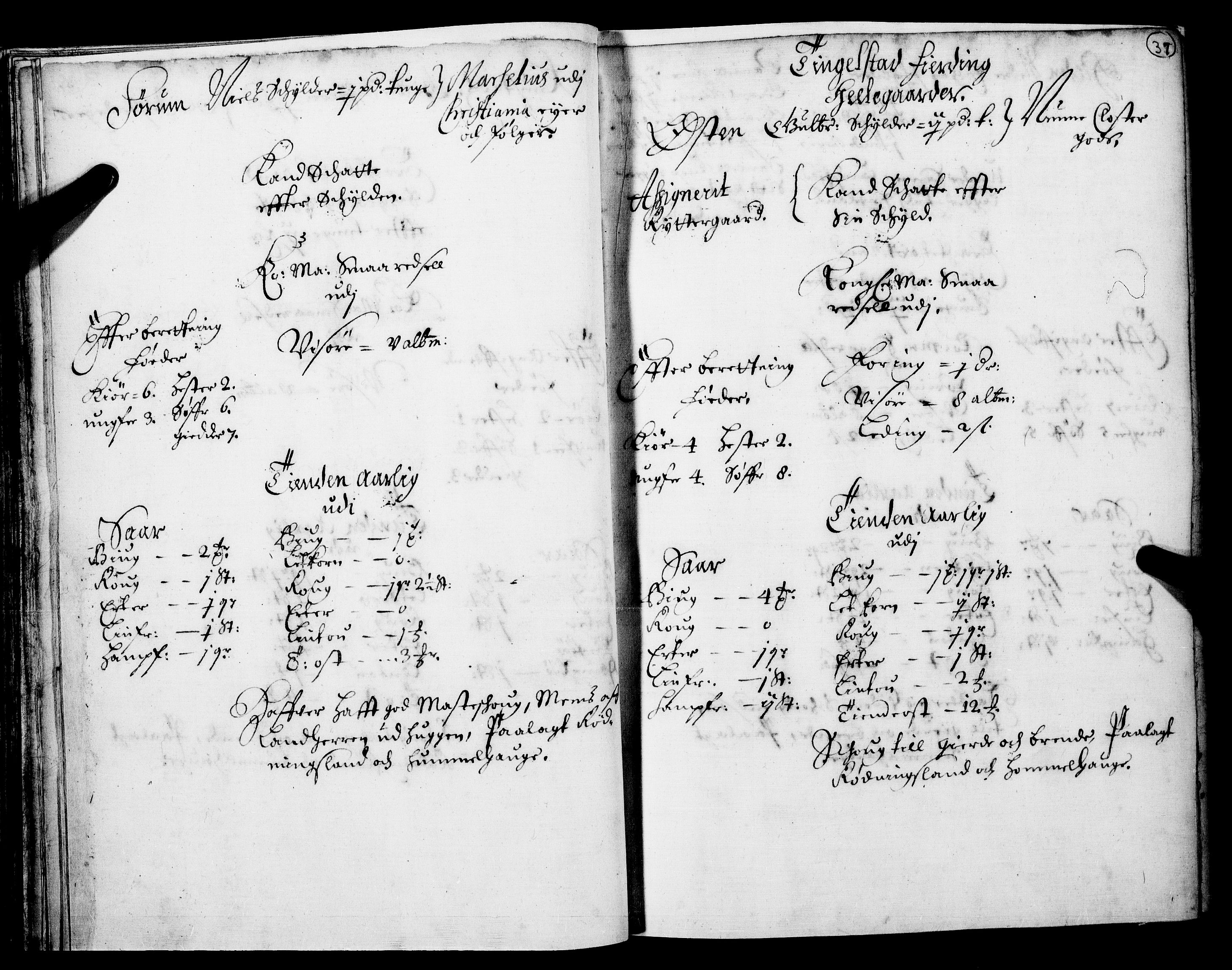 Rentekammeret inntil 1814, Realistisk ordnet avdeling, RA/EA-4070/N/Nb/Nba/L0016: Hadeland og Valdres fogderi, 1. del, 1667, p. 36b-37a