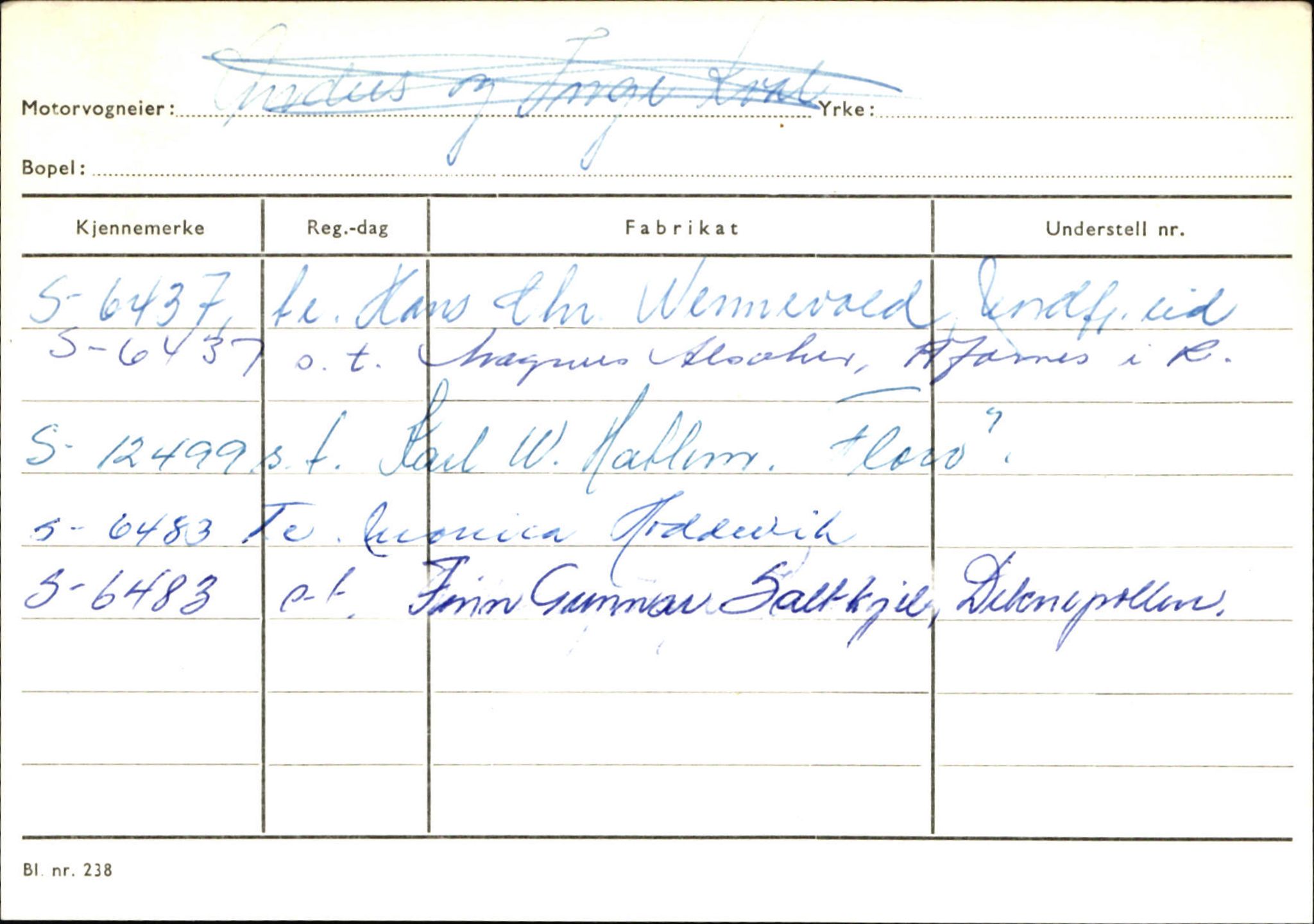 Statens vegvesen, Sogn og Fjordane vegkontor, AV/SAB-A-5301/4/F/L0144: Registerkort Vågsøy A-R, 1945-1975, p. 1420