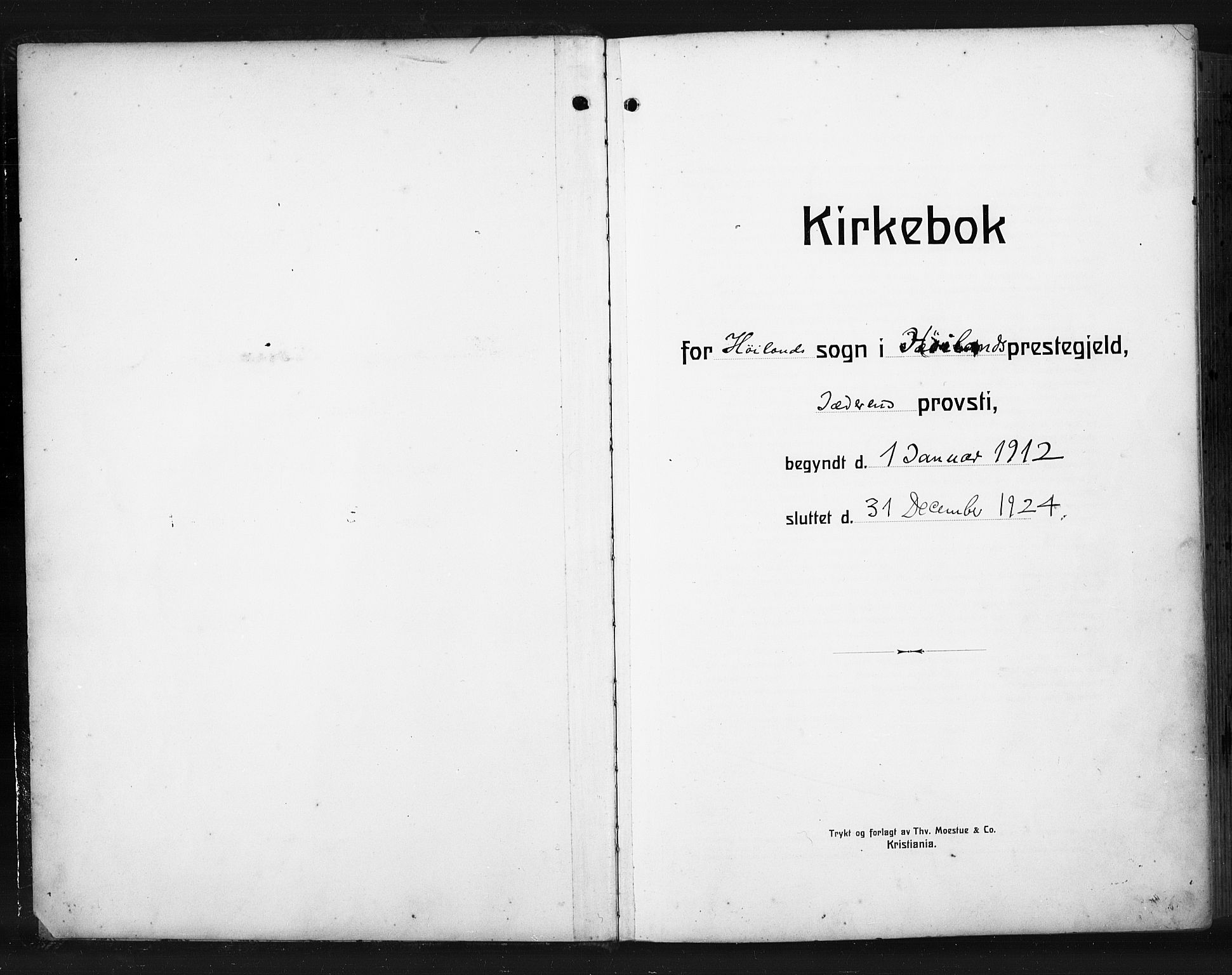 Høyland sokneprestkontor, SAST/A-101799/001/30BA/L0017: Parish register (official) no. A 15, 1912-1924