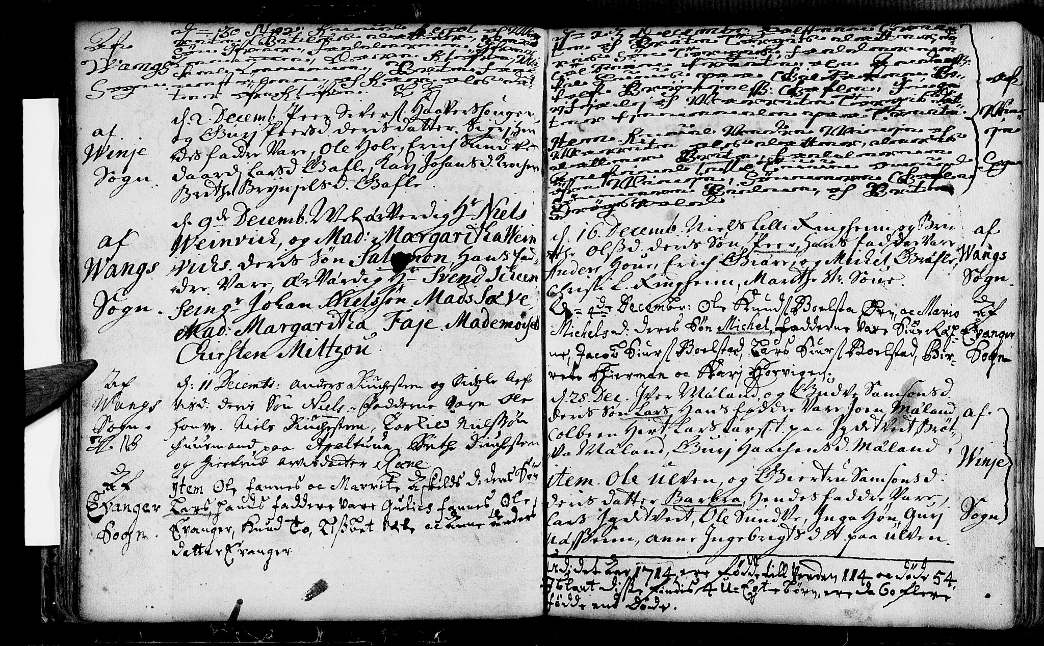 Voss sokneprestembete, AV/SAB-A-79001/H/Haa: Parish register (official) no. A 1, 1711-1721