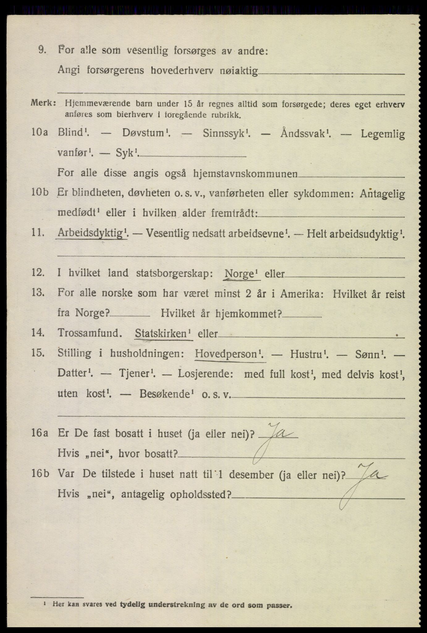 SAH, 1920 census for Vang (Oppland), 1920, p. 1878