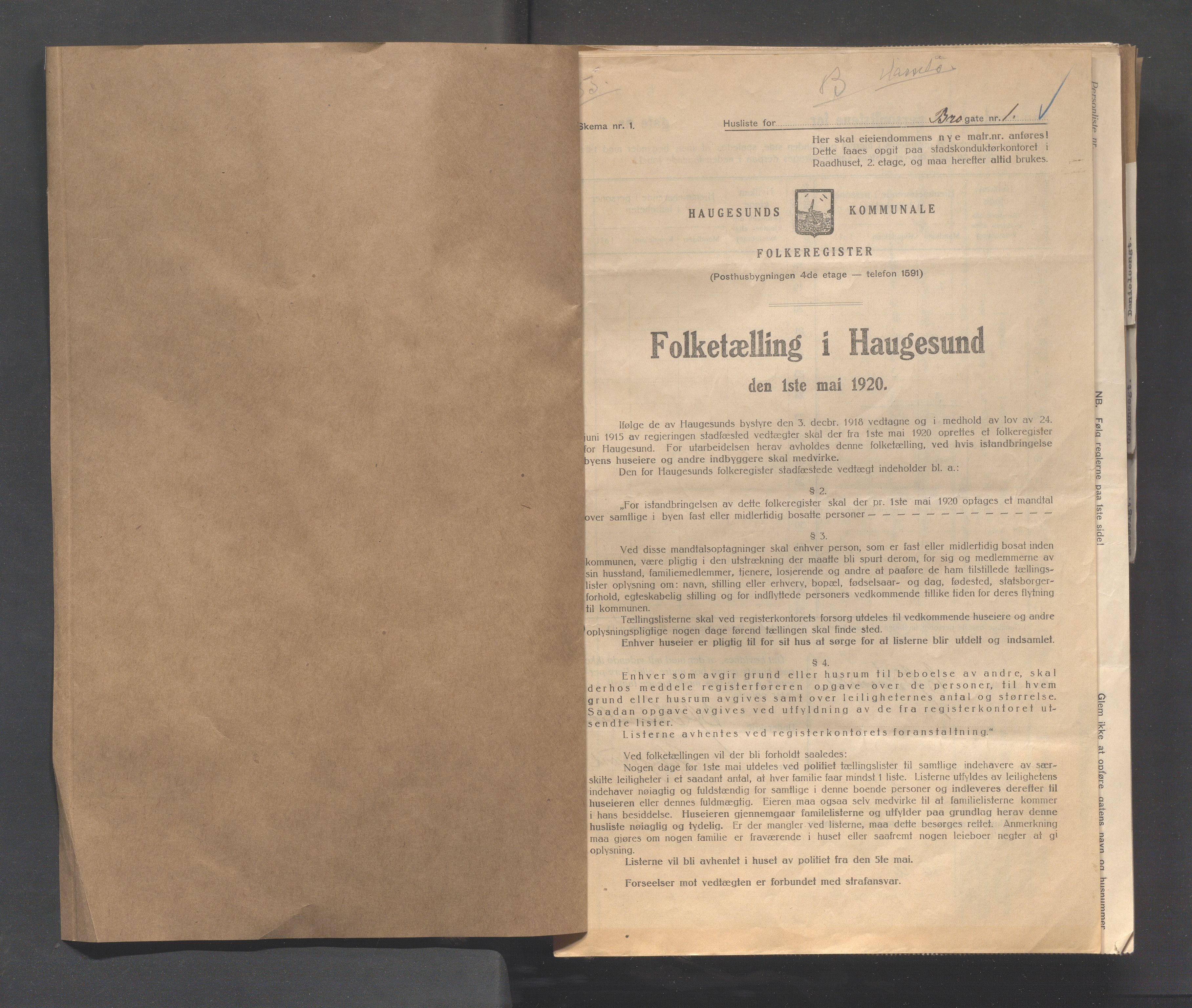 IKAR, Local census 1.5.1920 for Haugesund, 1920, p. 5612