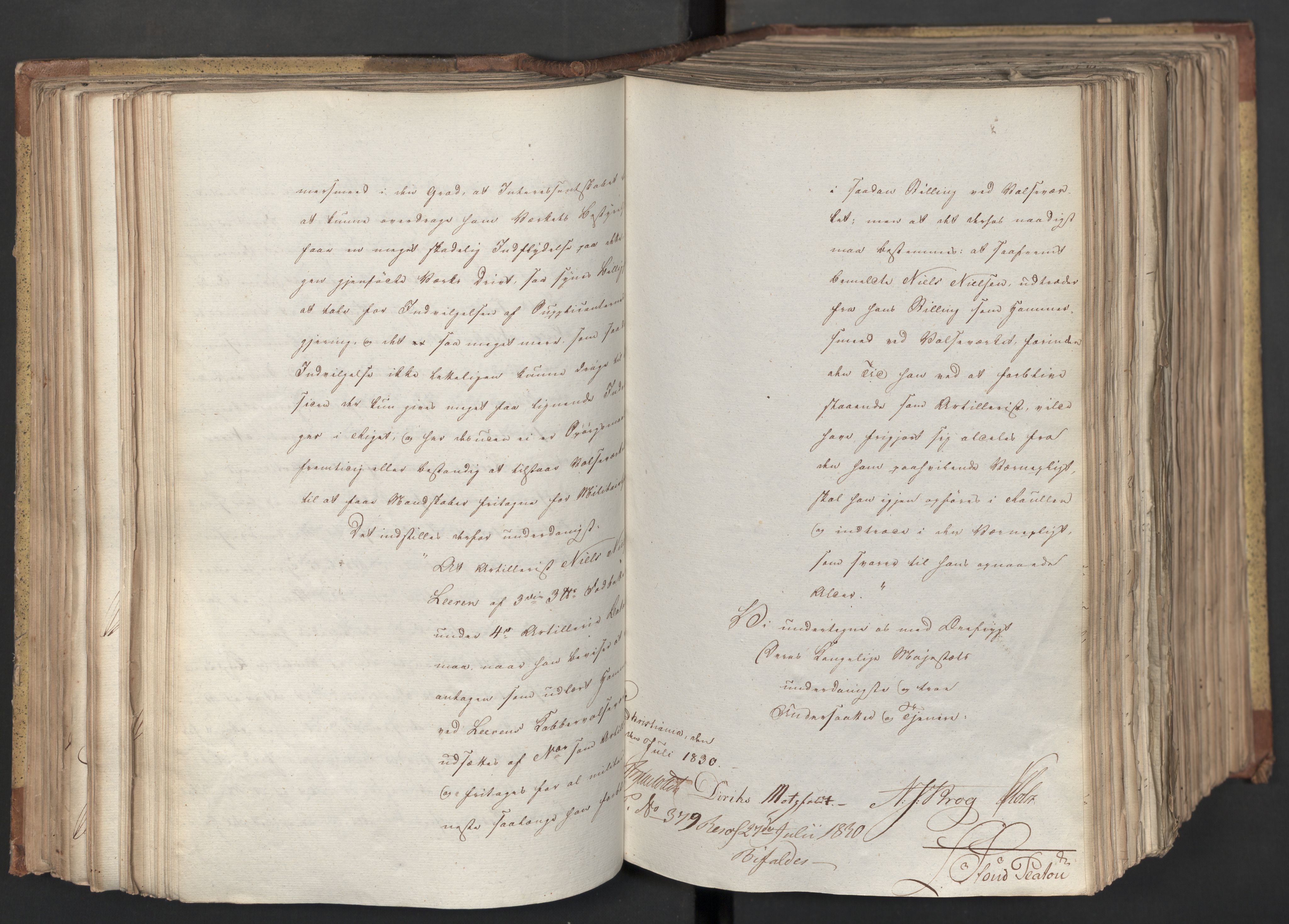 Statsrådsavdelingen i Stockholm, RA/S-1003/D/Da/L0066: Regjeringsinnstillinger nr. 240-449, 1830, p. 219