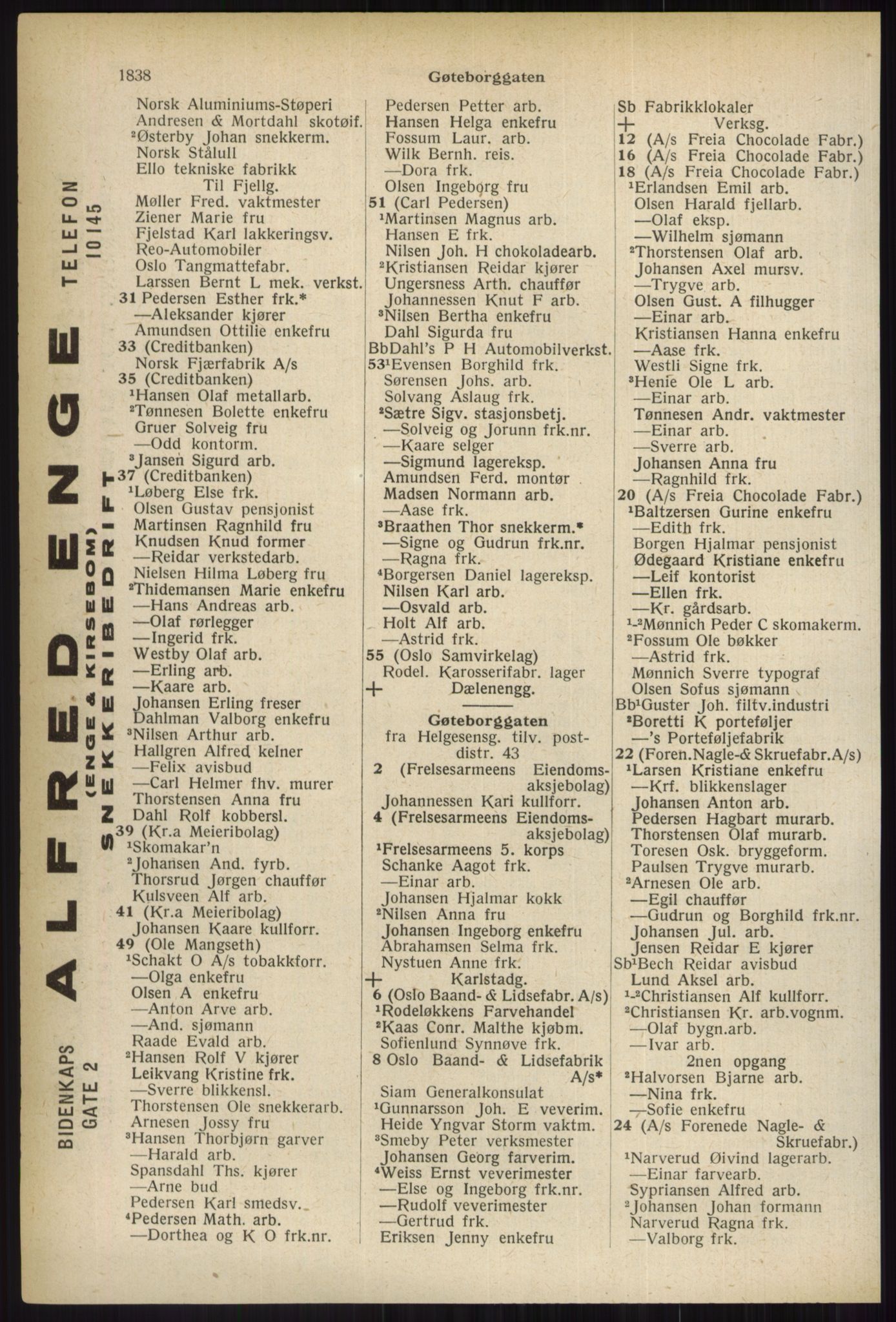 Kristiania/Oslo adressebok, PUBL/-, 1937, p. 1838