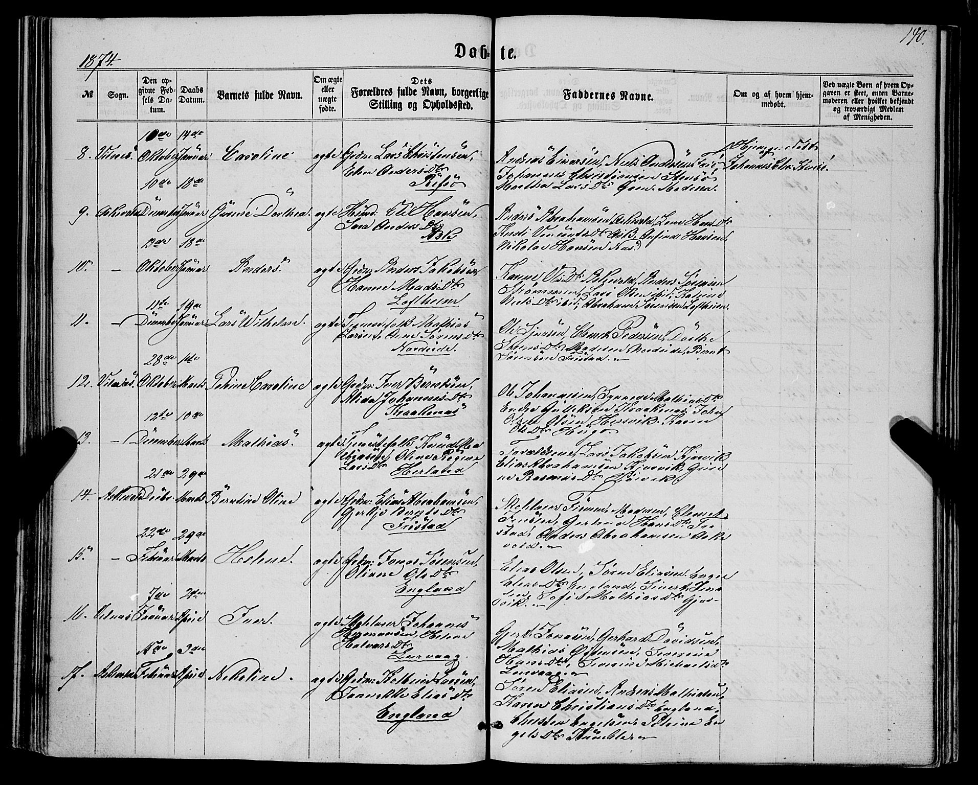 Askvoll sokneprestembete, AV/SAB-A-79501/H/Haa/Haaa/L0012: Parish register (official) no. A 12, 1859-1878, p. 140