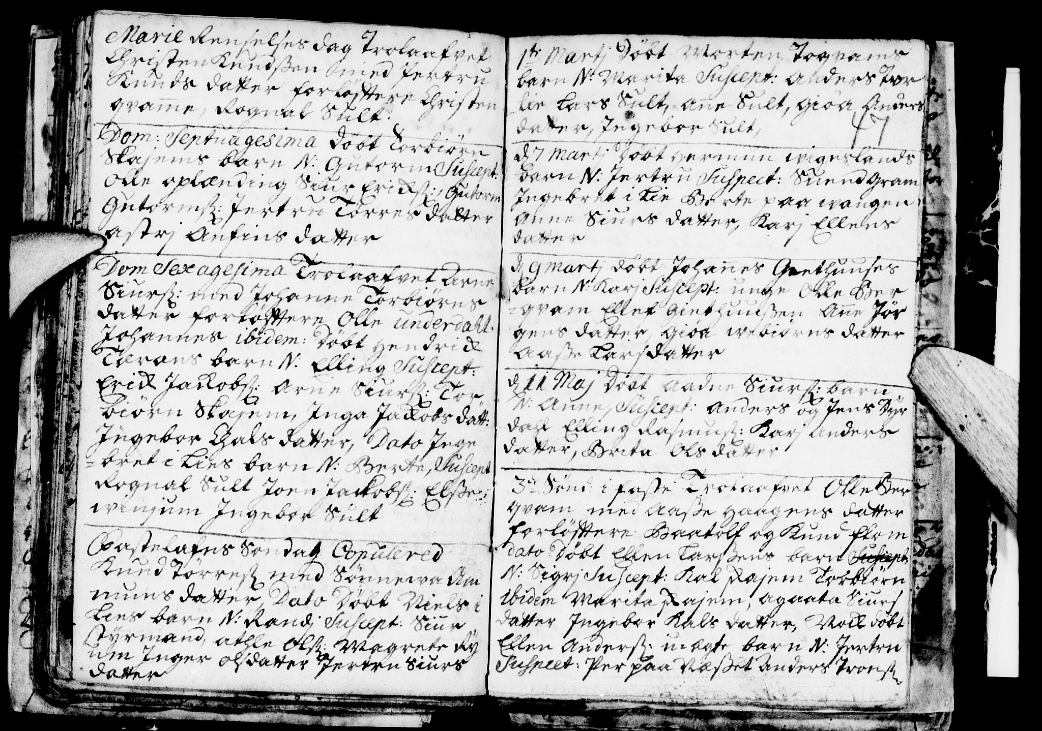 Aurland sokneprestembete, SAB/A-99937/H/Ha/Haa/L0001: Parish register (official) no. A 1, 1716-1734, p. 47