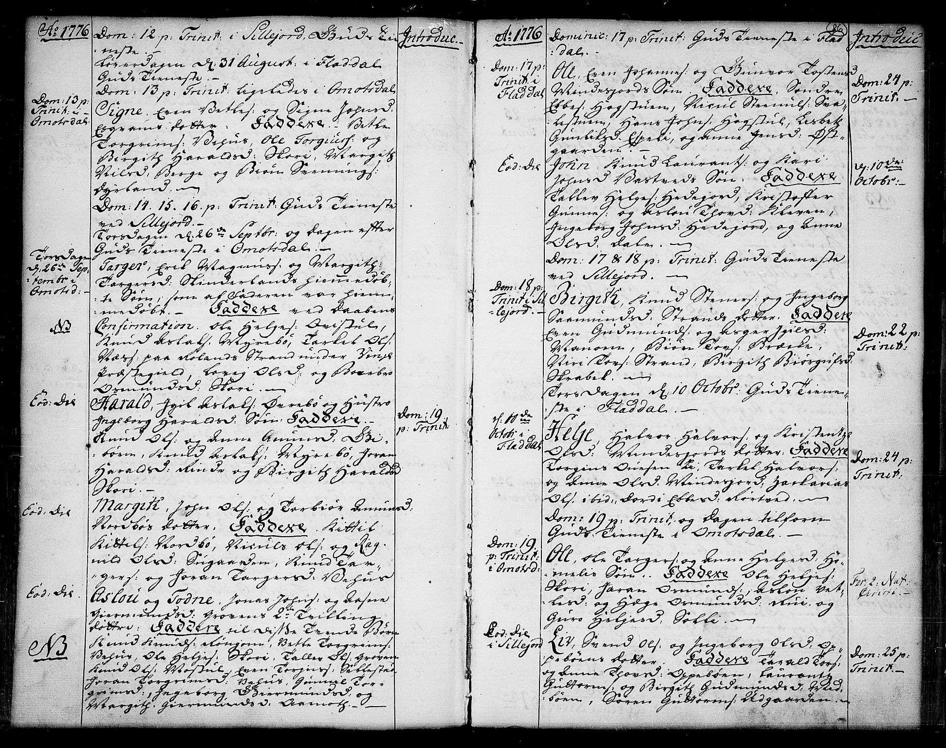 Seljord kirkebøker, SAKO/A-20/F/Fa/L0007: Parish register (official) no. I 7, 1755-1800, p. 86