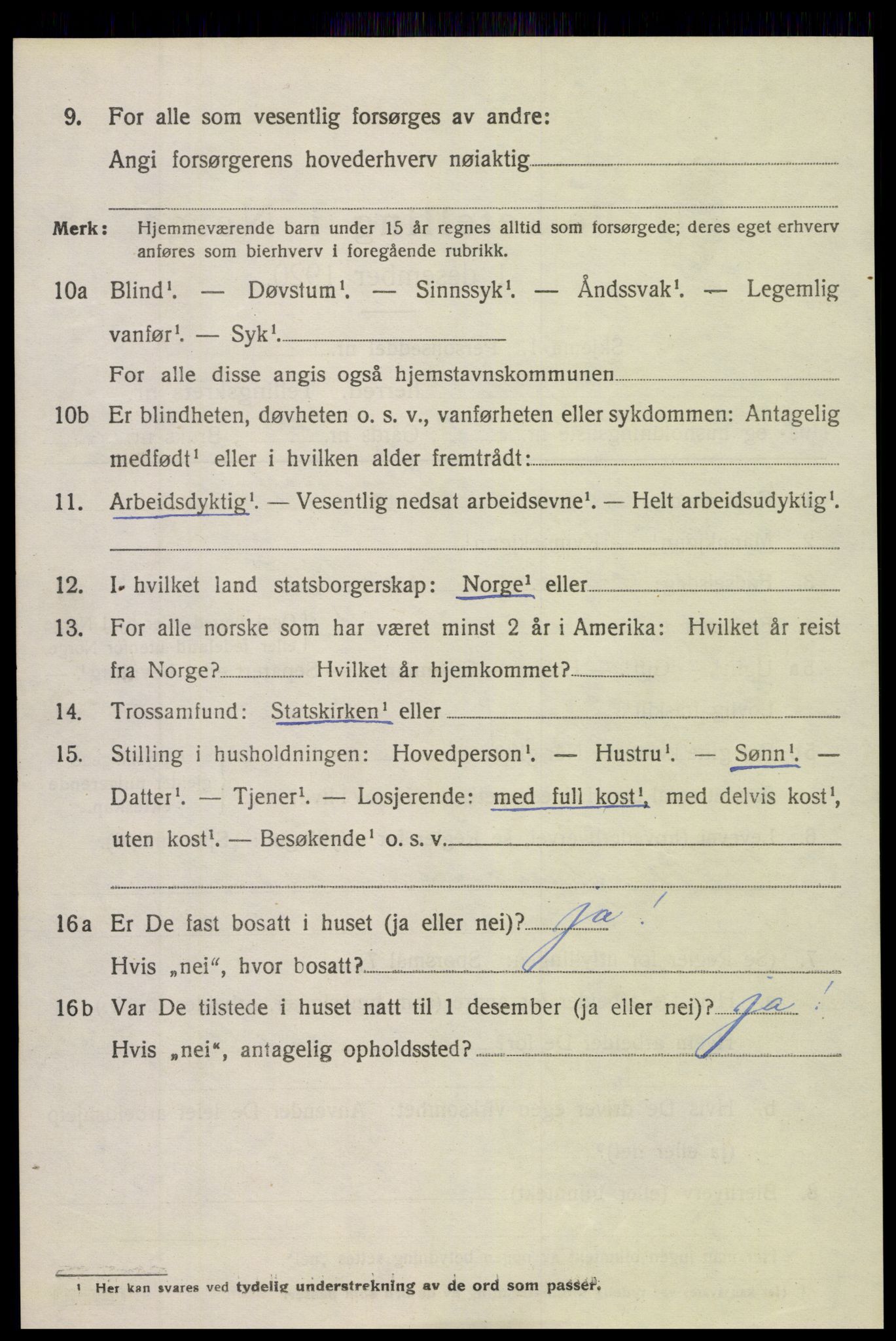 SAK, 1920 census for Holt, 1920, p. 4859