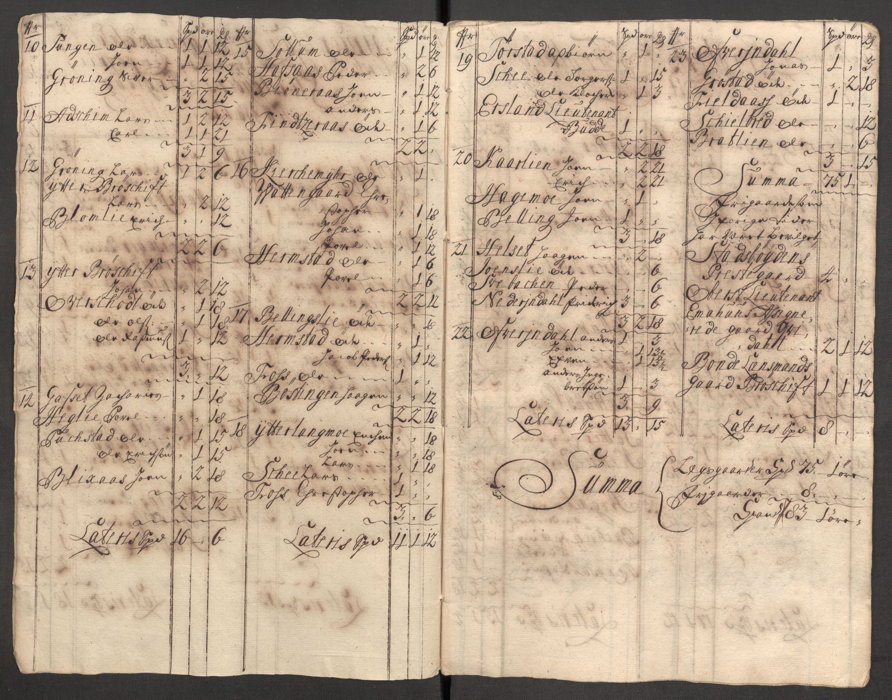 Rentekammeret inntil 1814, Reviderte regnskaper, Fogderegnskap, AV/RA-EA-4092/R57/L3860: Fogderegnskap Fosen, 1711, p. 65