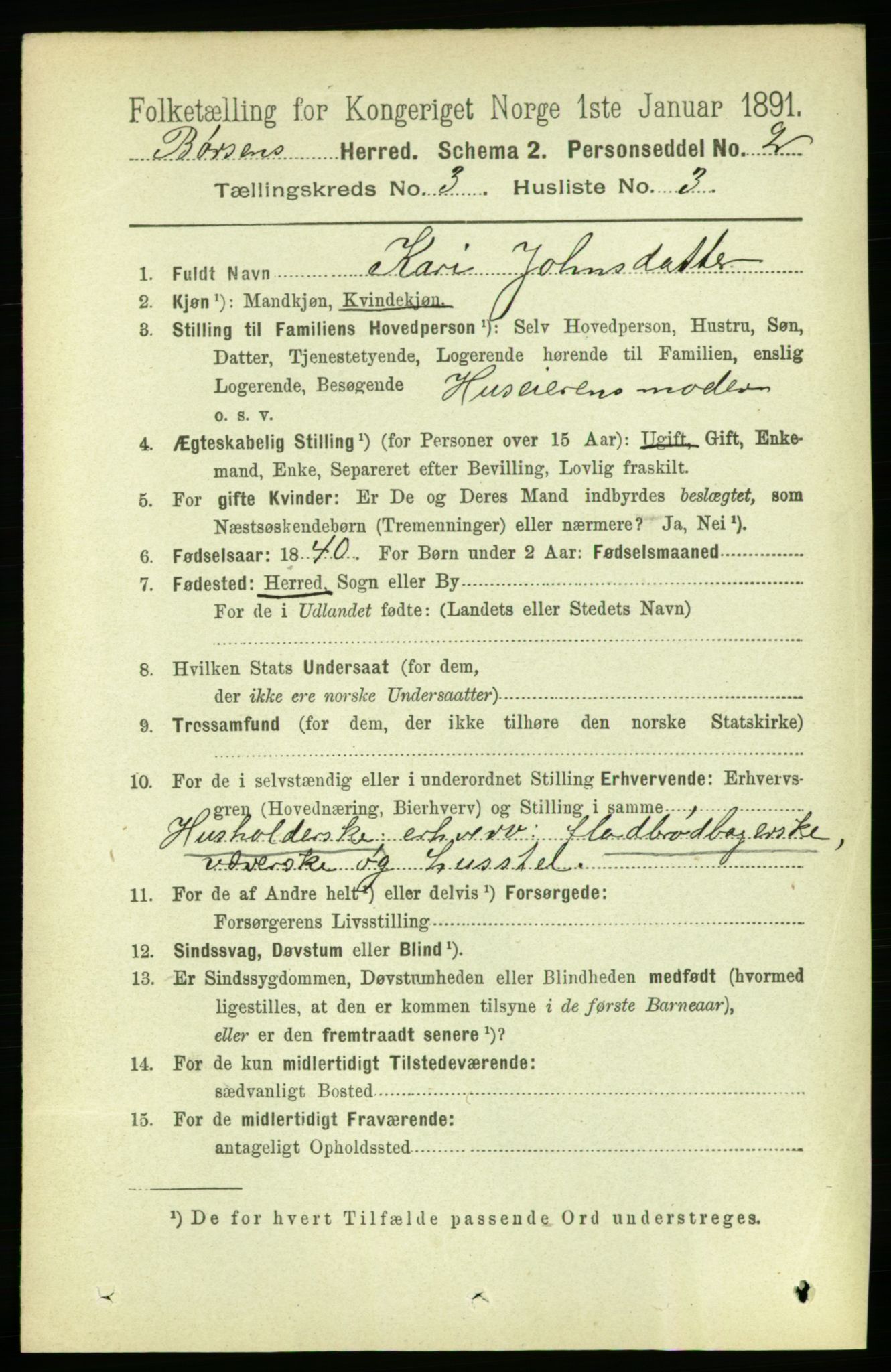 RA, 1891 census for 1658 Børsa, 1891, p. 887