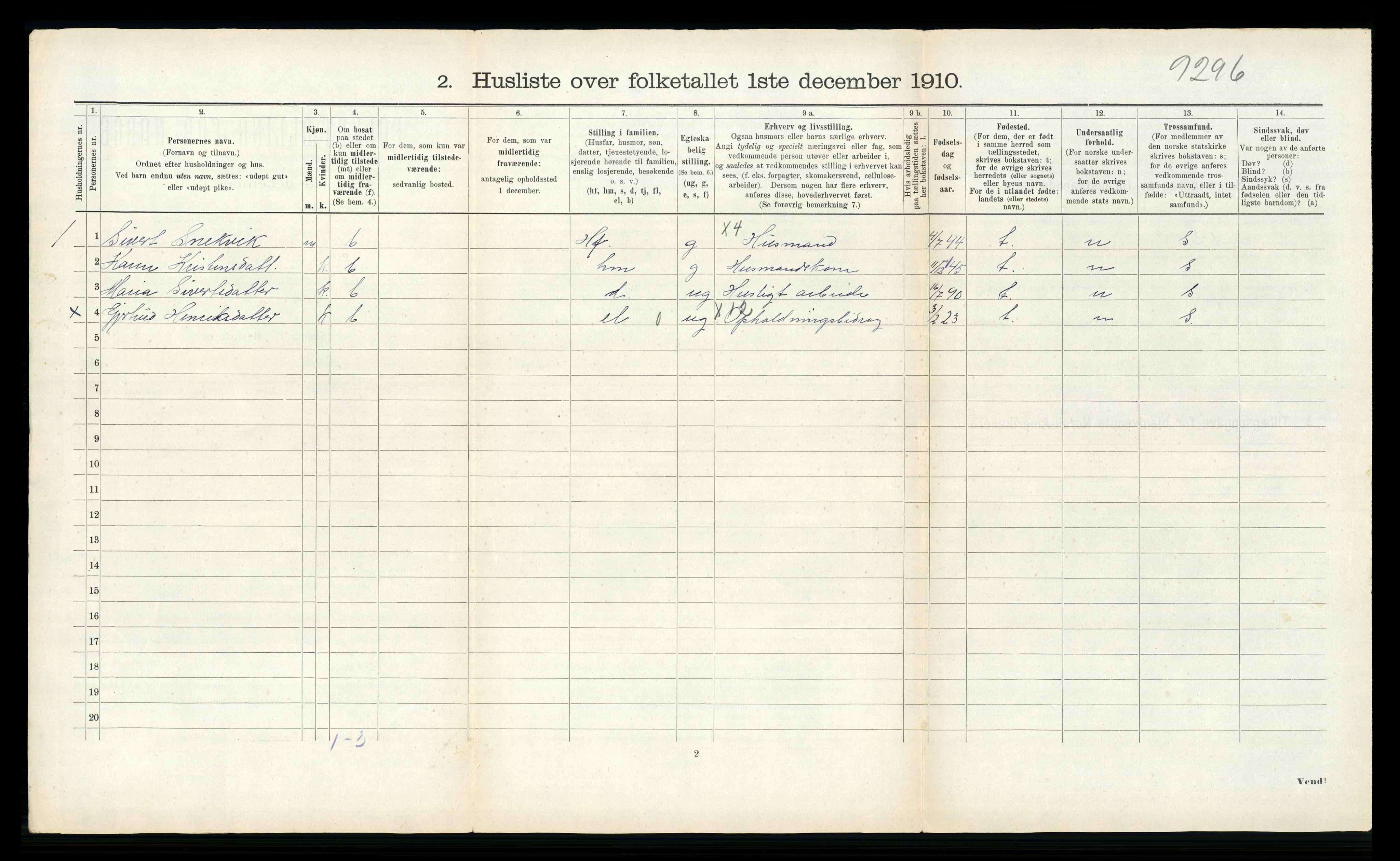 RA, 1910 census for Åsskard, 1910, p. 112