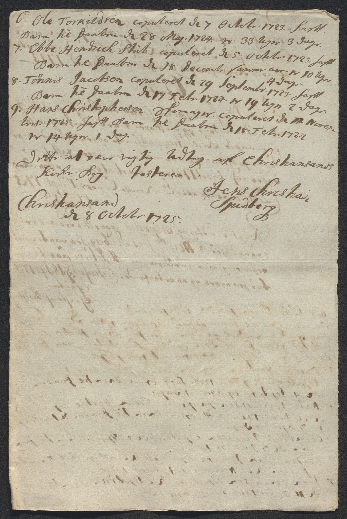 Rentekammeret inntil 1814, Reviderte regnskaper, Byregnskaper, AV/RA-EA-4066/R/Rm/L0286: [M19] Sikt og sakefall, 1719-1727, p. 295