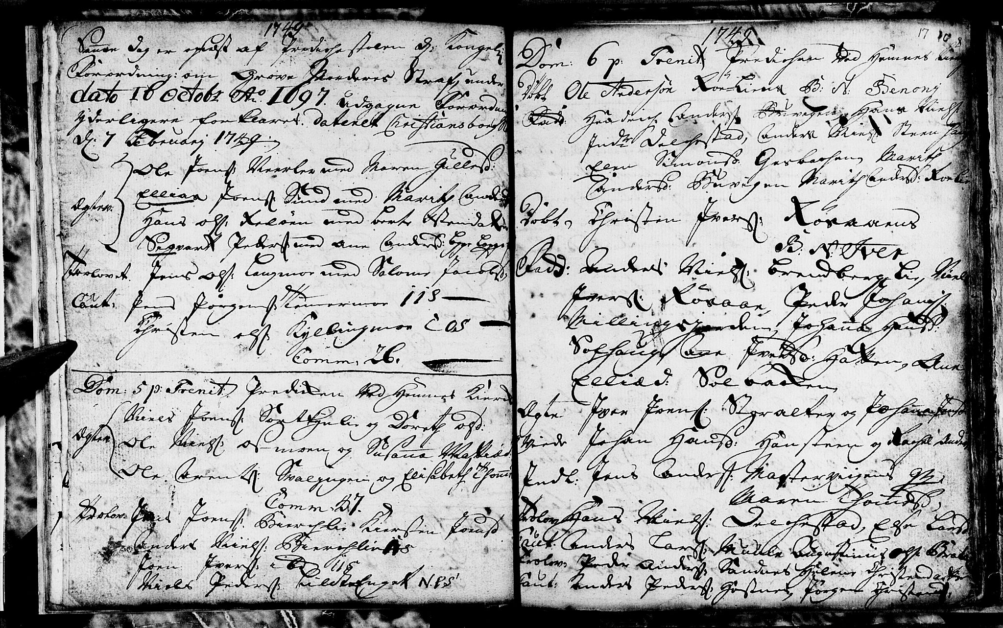 Ministerialprotokoller, klokkerbøker og fødselsregistre - Nordland, SAT/A-1459/825/L0347: Parish register (official) no. 825A03, 1748-1751, p. 17