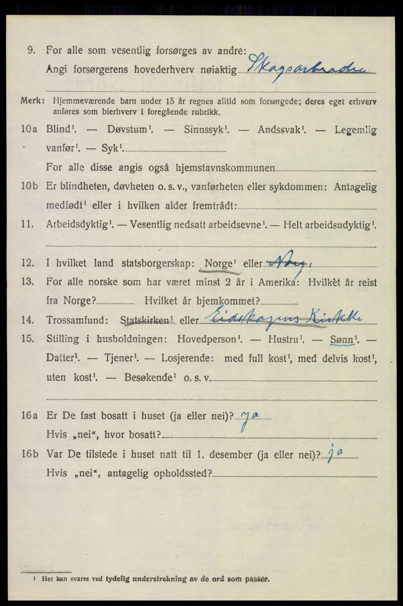 SAH, 1920 census for Eidskog, 1920, p. 11594