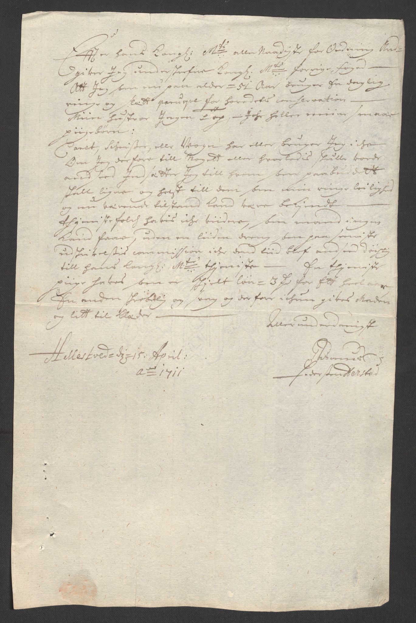 Rentekammeret inntil 1814, Reviderte regnskaper, Fogderegnskap, AV/RA-EA-4092/R36/L2121: Fogderegnskap Øvre og Nedre Telemark og Bamble, 1711, p. 527